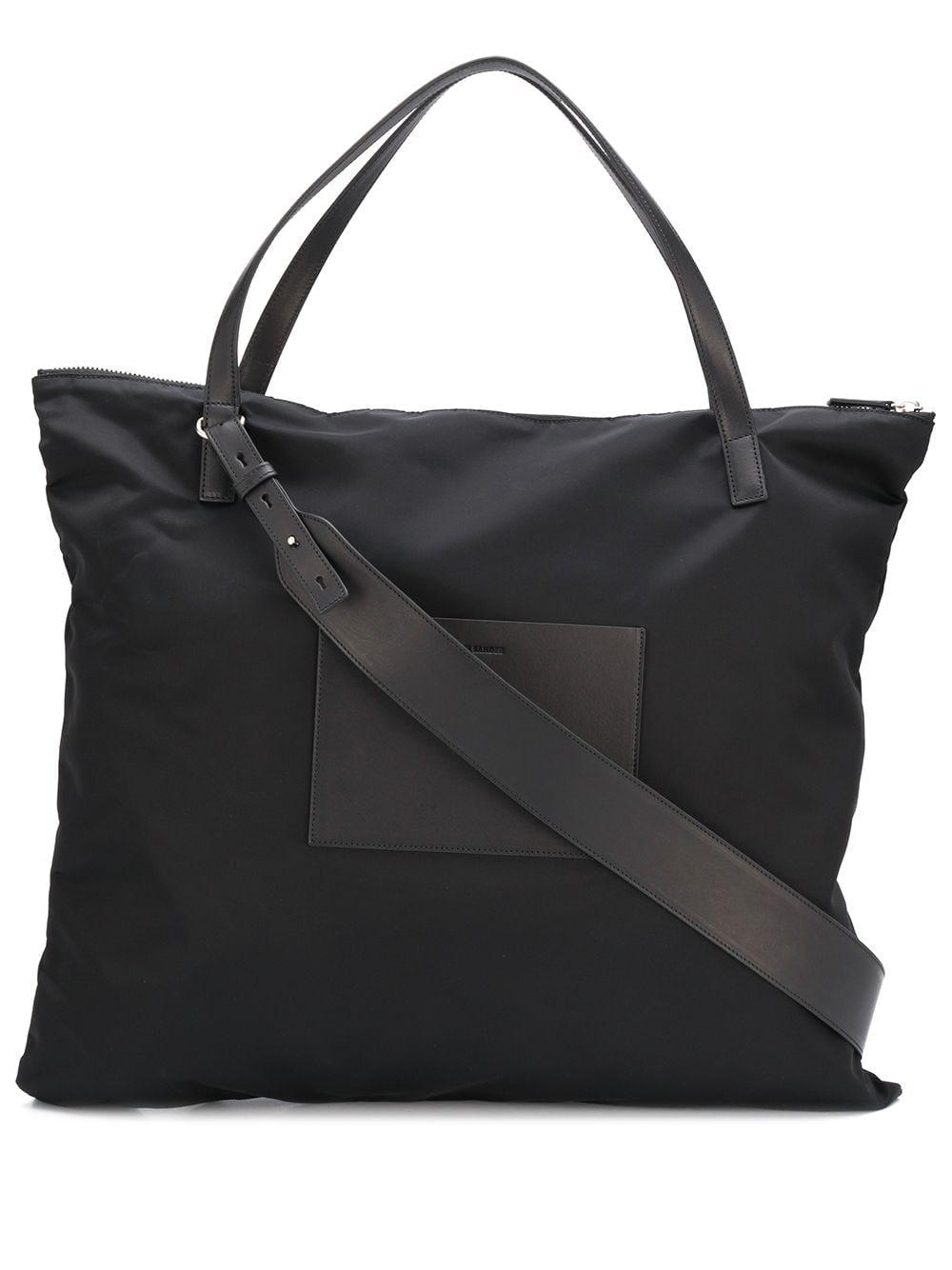 jil sander leather tote bolsa
