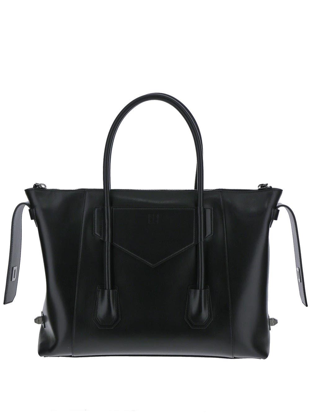Givenchy Black Medium Antigona With Lock Bag – BlackSkinny