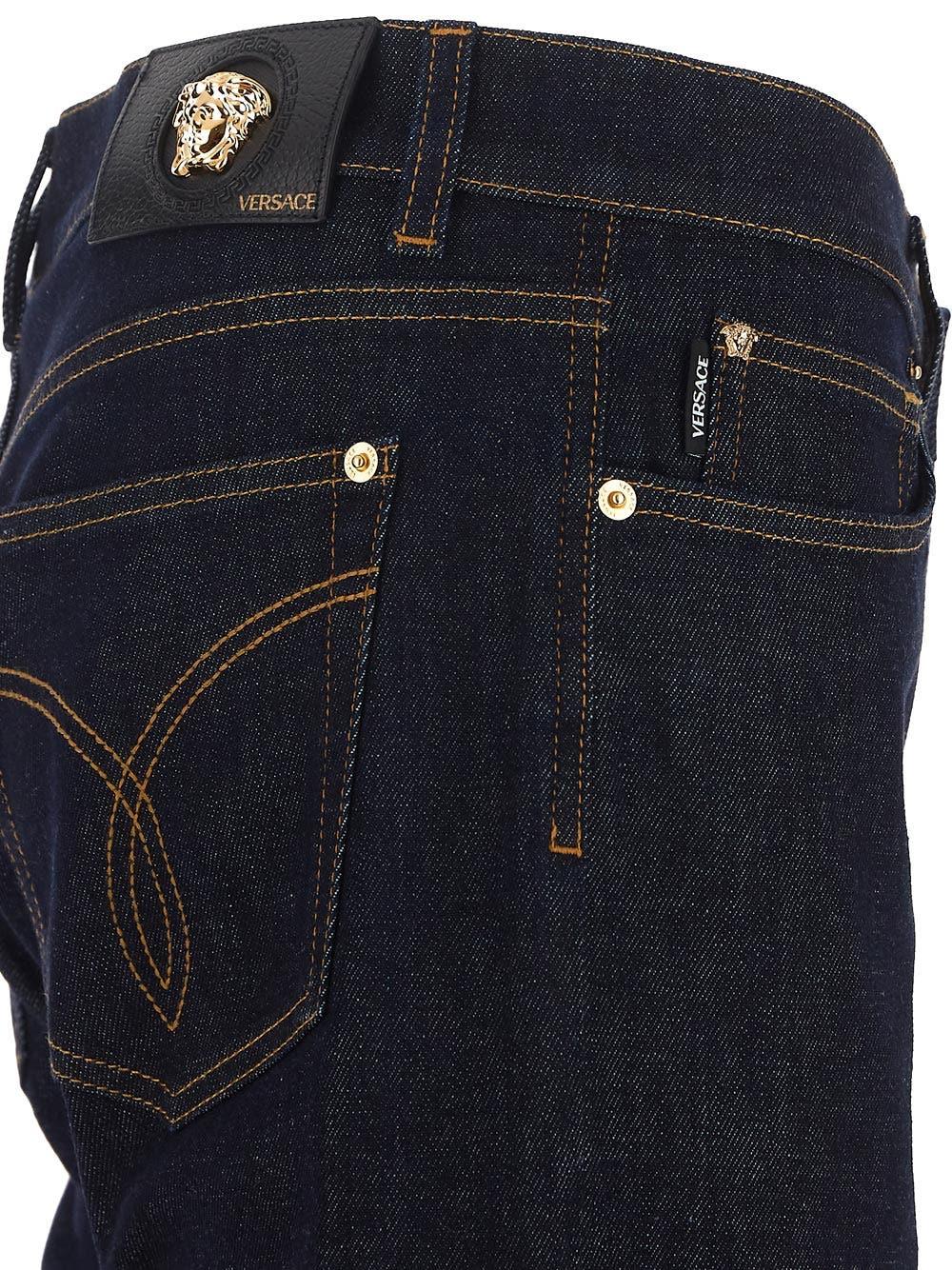 Versace Taylor Fit Jeans in Blue for Men | Lyst