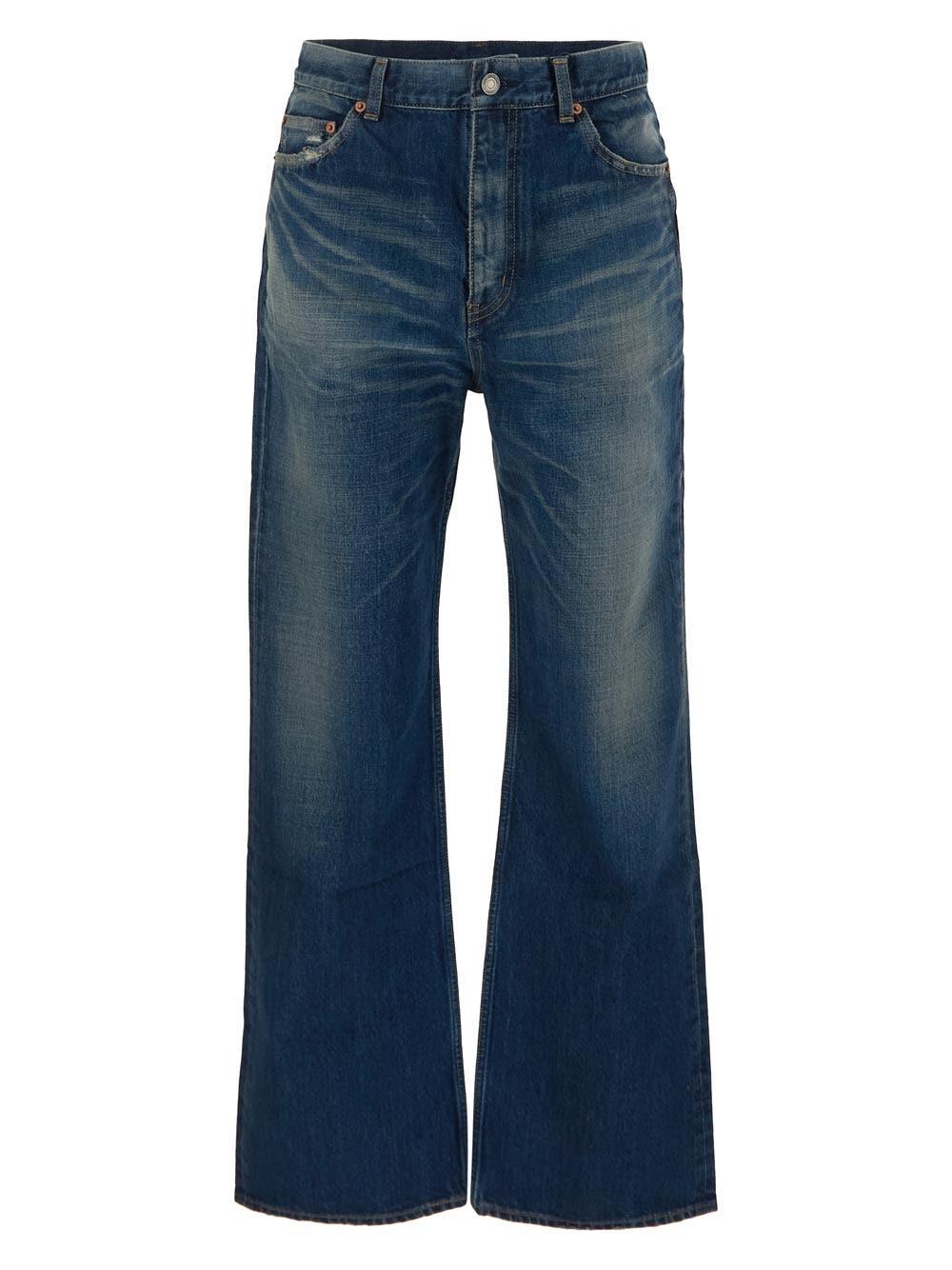 Saint Laurent 70's Flared Jeans in Blue for Men | Lyst