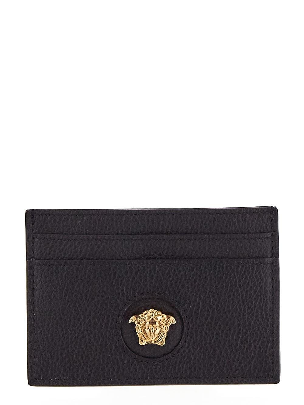 Versace La Medusa Card Holder in Black Lyst