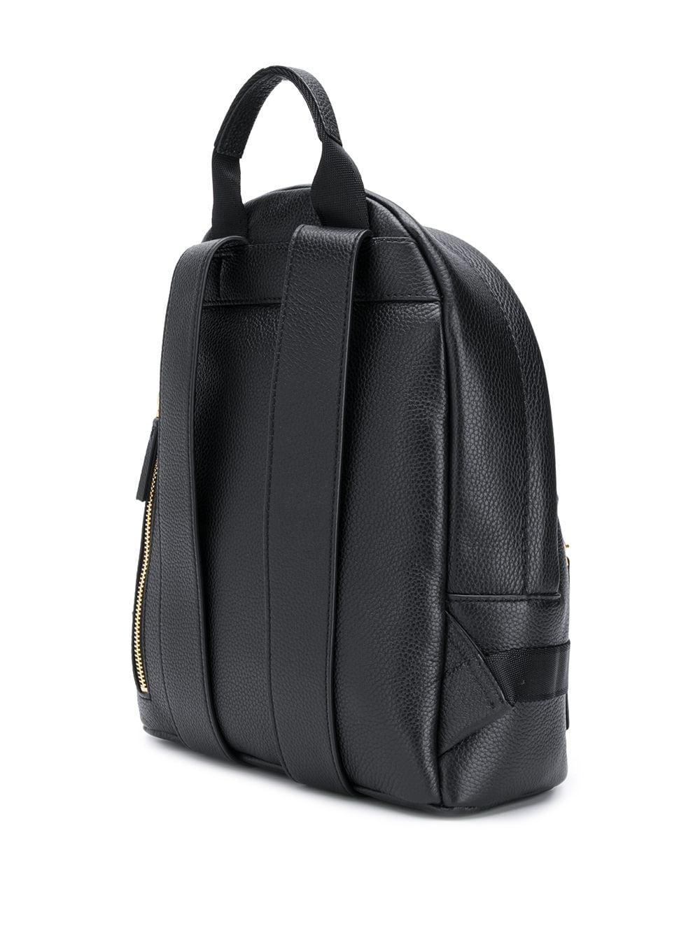 Tory Burch Small Perry Bombe Black Leather Backpack Lyst