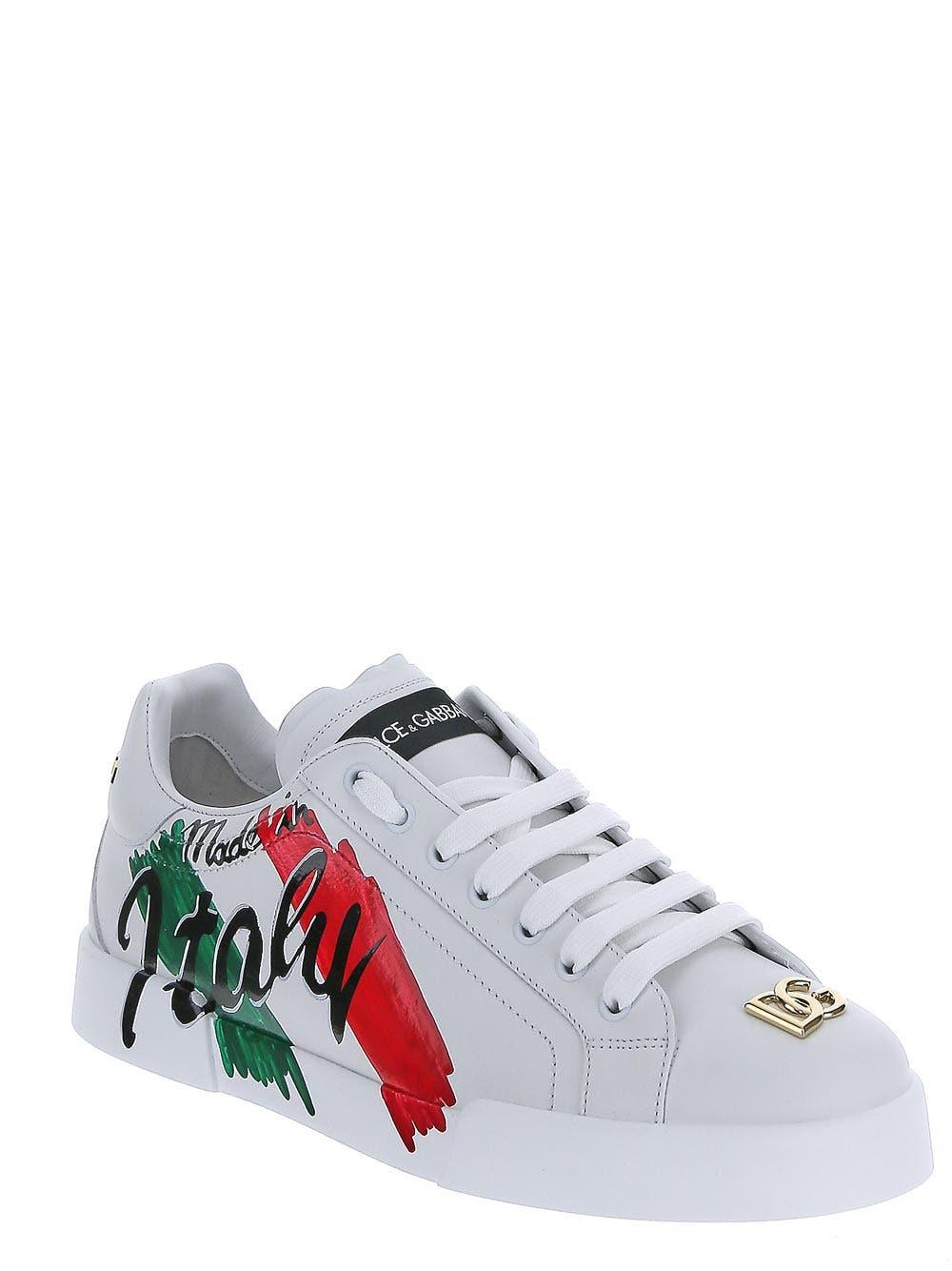 Dolce & Gabbana Italy Sneakers in White for Men | Lyst