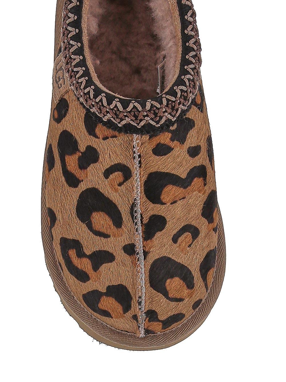 UGG Tasman Leopard Slipper in Brown | Lyst
