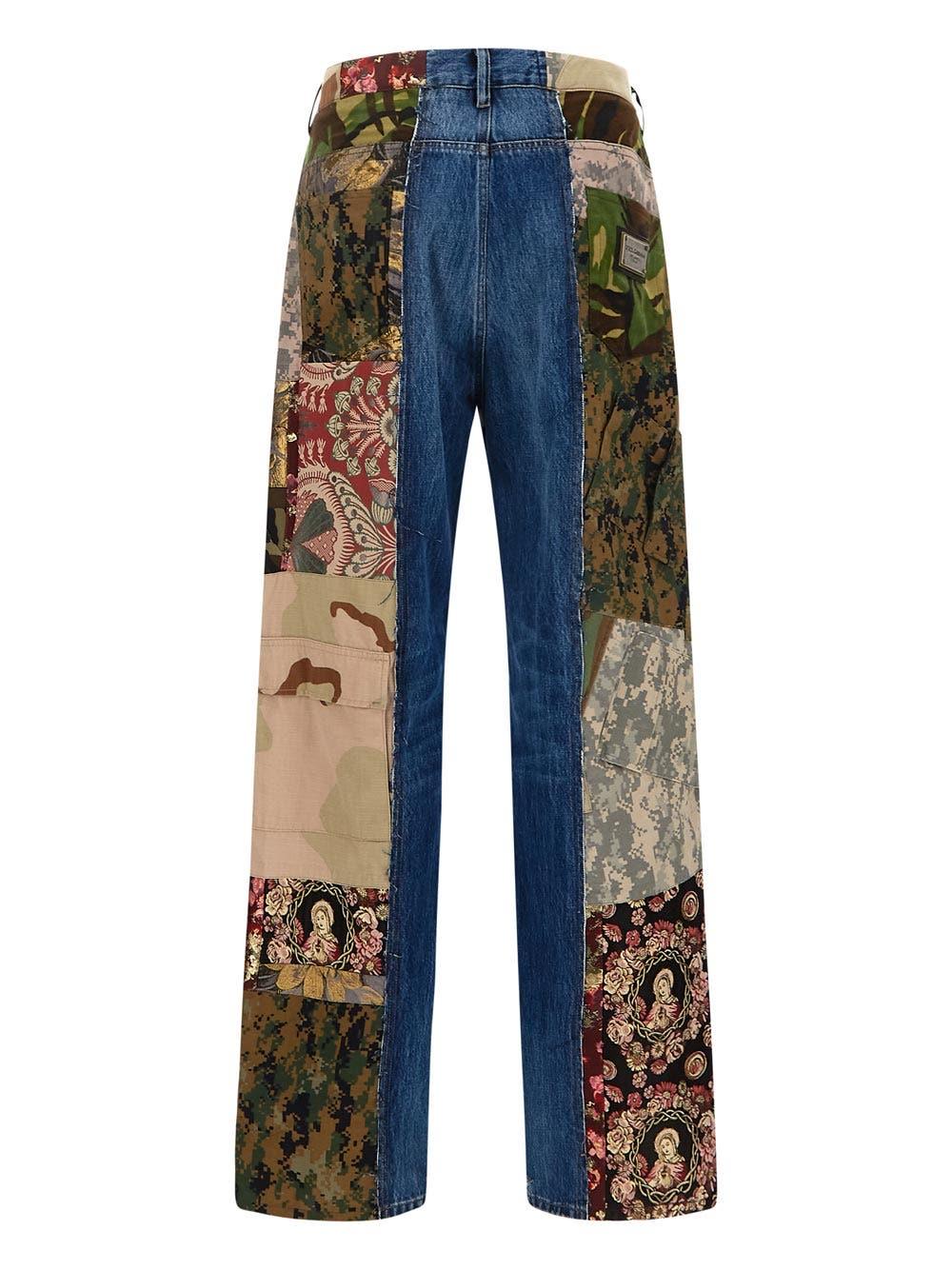 Dolce \u0026 Gabbana Denim Patchwork Jeans 