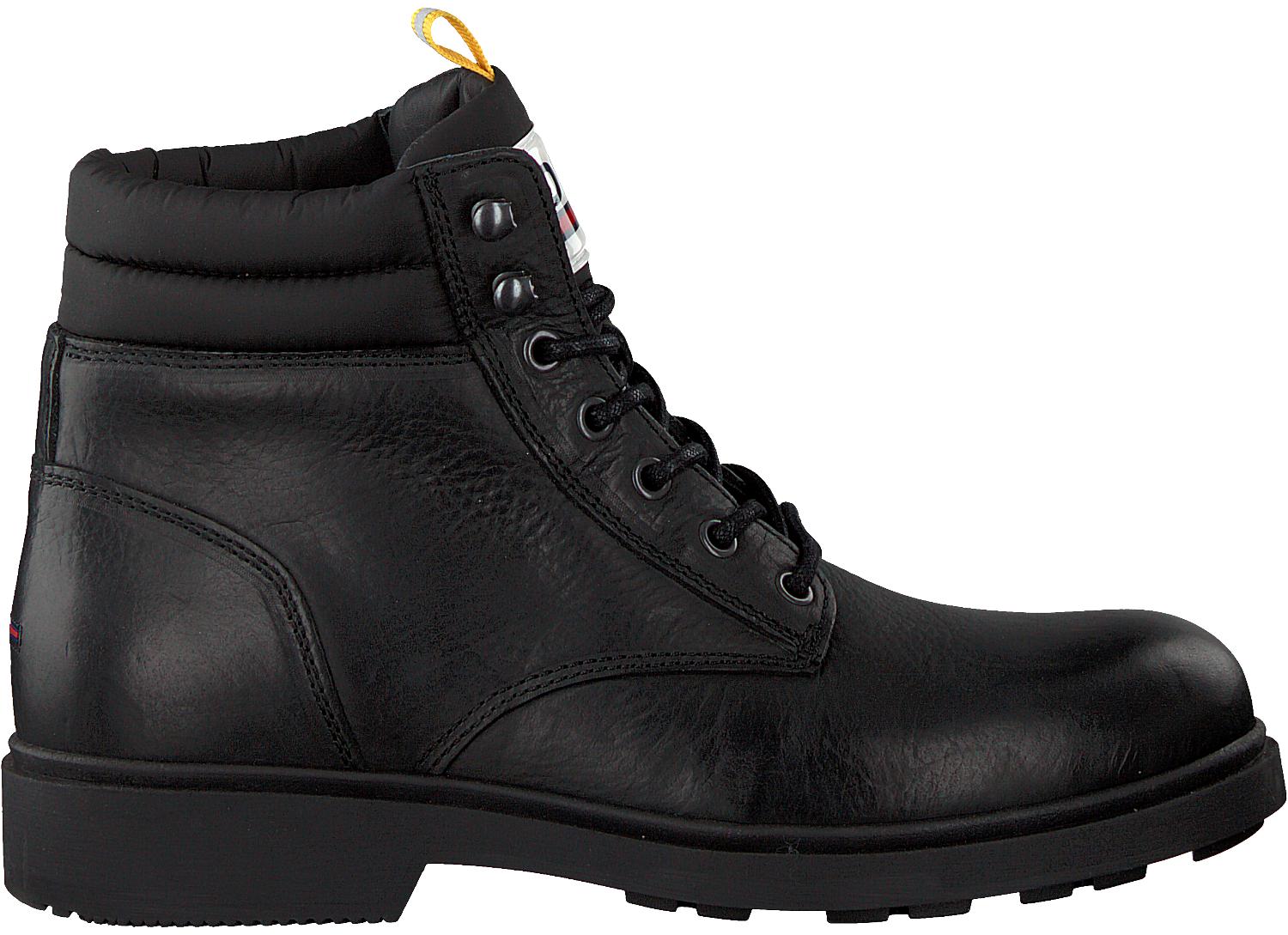 Tommy Hilfiger Zwarte Veterboots Casual Boot in het Zwart voor heren - Lyst
