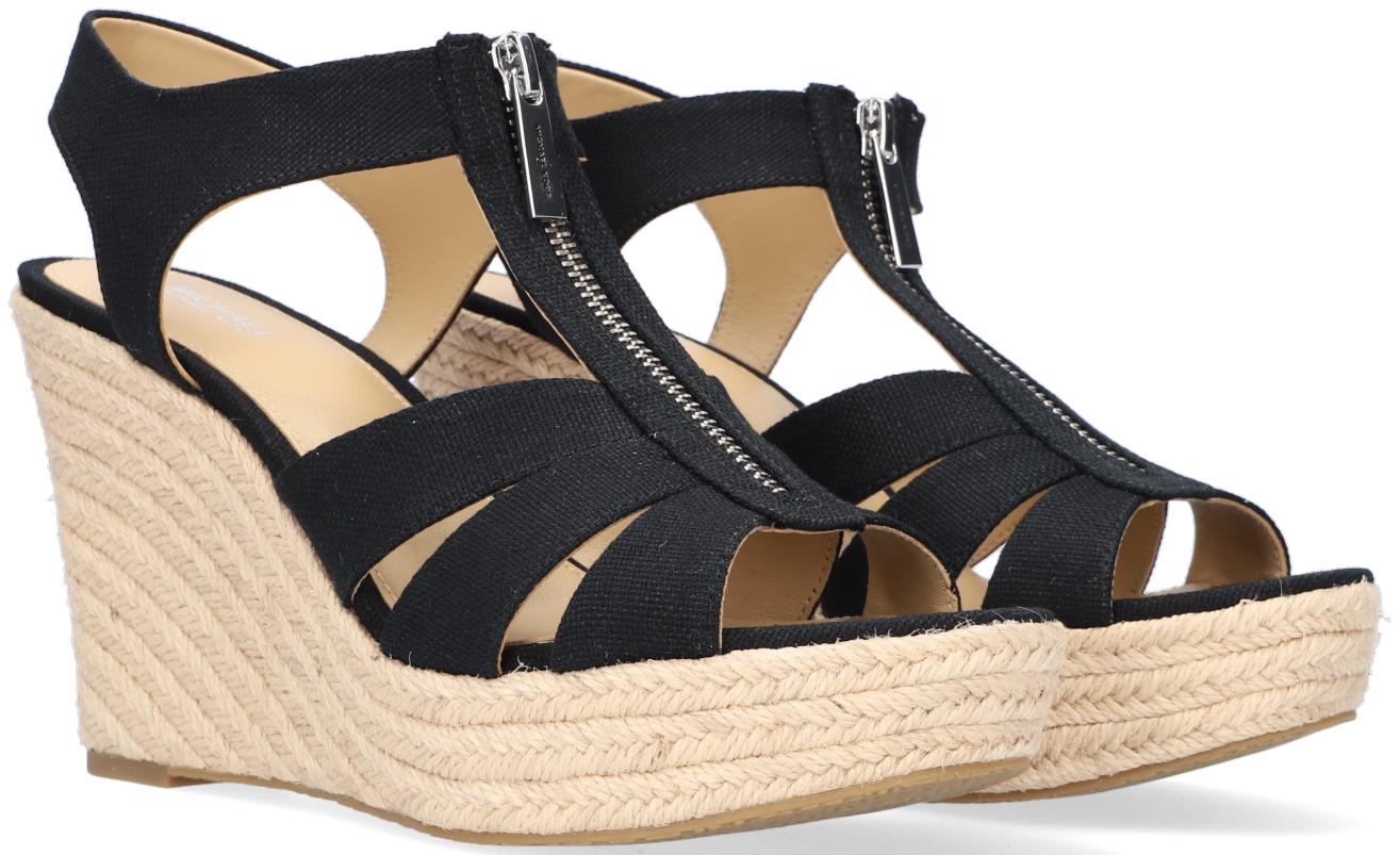 Zwarte MICHAEL KORS Sandalen ABBOTT WEDGE | Omoda