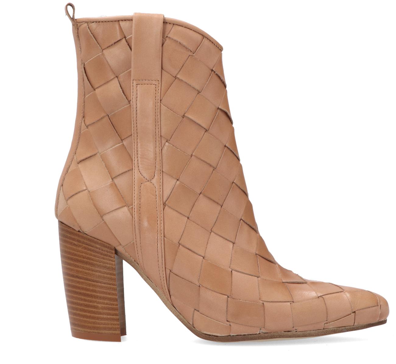 Notre-v Beige Enkellaarsjes 9030 - Vergelijk prijzen