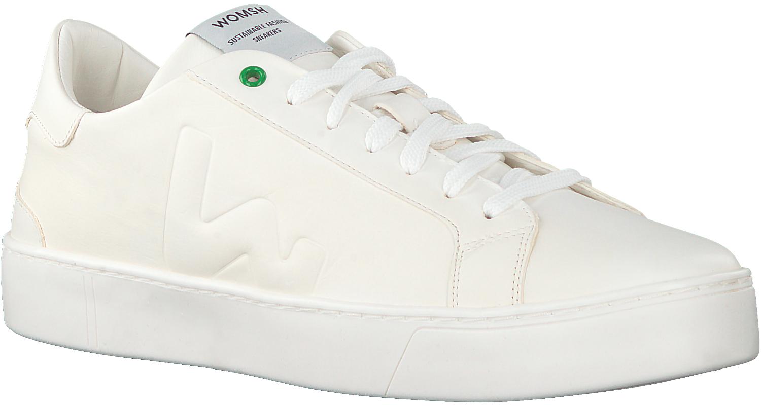 WOMSH Witte Lage Sneakers Snik in het Wit voor heren - Lyst