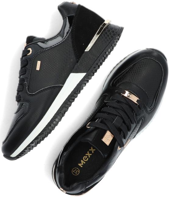 Mexx Zwarte Lage Sneakers Fleur in het Zwart - Lyst