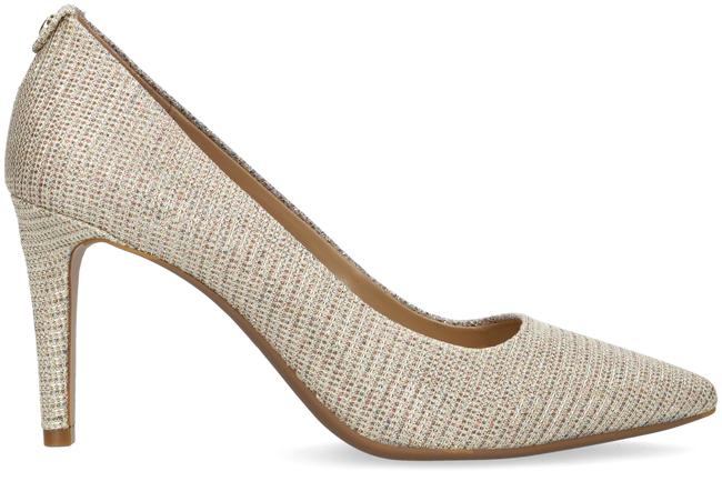 Witte hoge plateau hakken | Witte leer look pumps met plateauzool