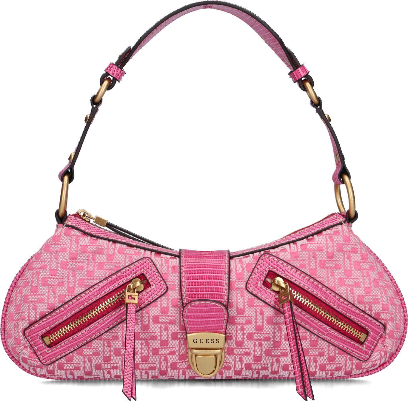 Guess Umhängetasche Belle Vintage Top Zip Shoulder Bag in Pink | Lyst DE