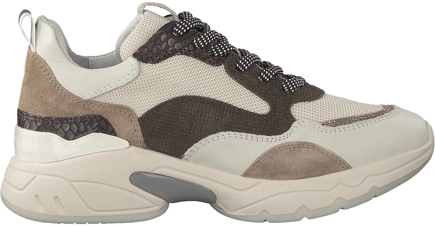 VIA VAI Sneaker ZAIRA FAE Wit Leer Combi - Bormans Modeschoenen