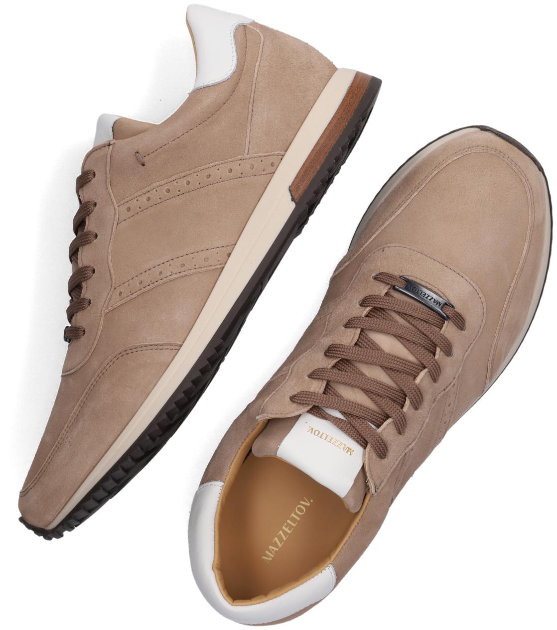 Mazzeltov Lage Sneakers 9928 in het Naturel voor heren - Lyst