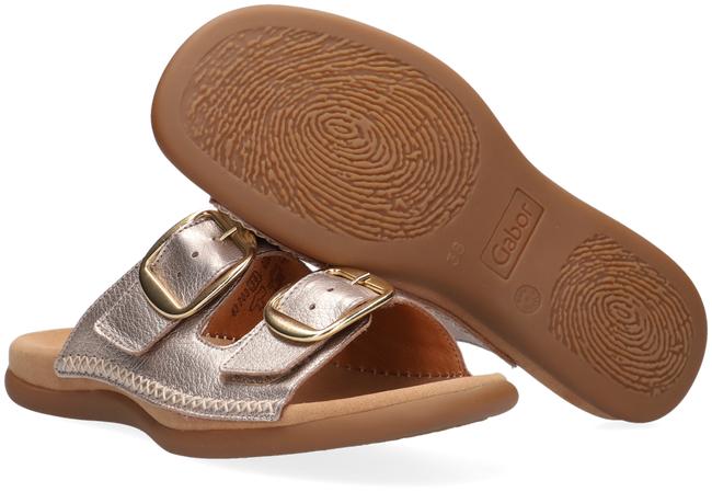 Gabor Zilveren Slippers 703.2 in het Metallic - Lyst