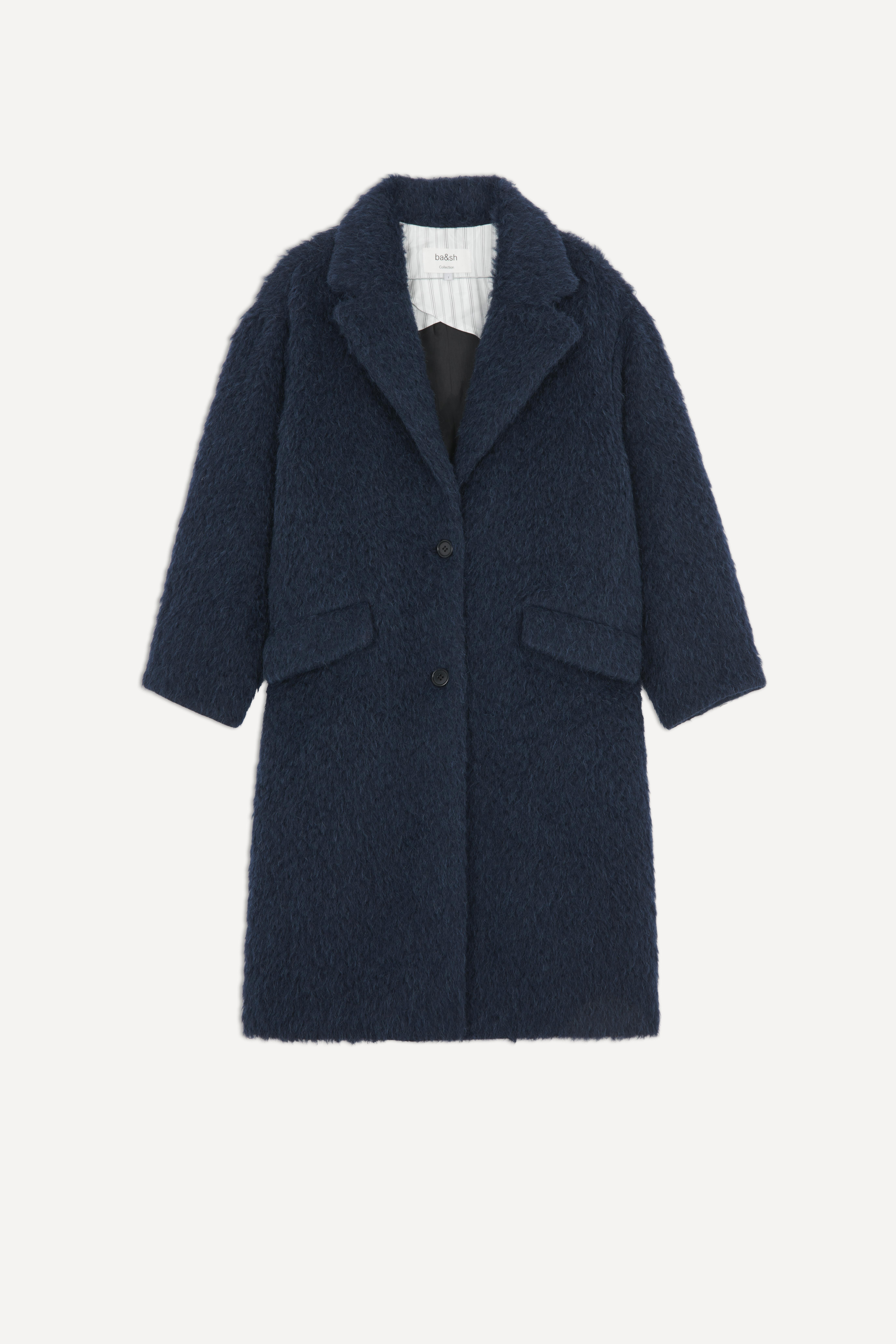 Ba&sh Wool Adele Coat in Dark Blue (Blue) - Lyst