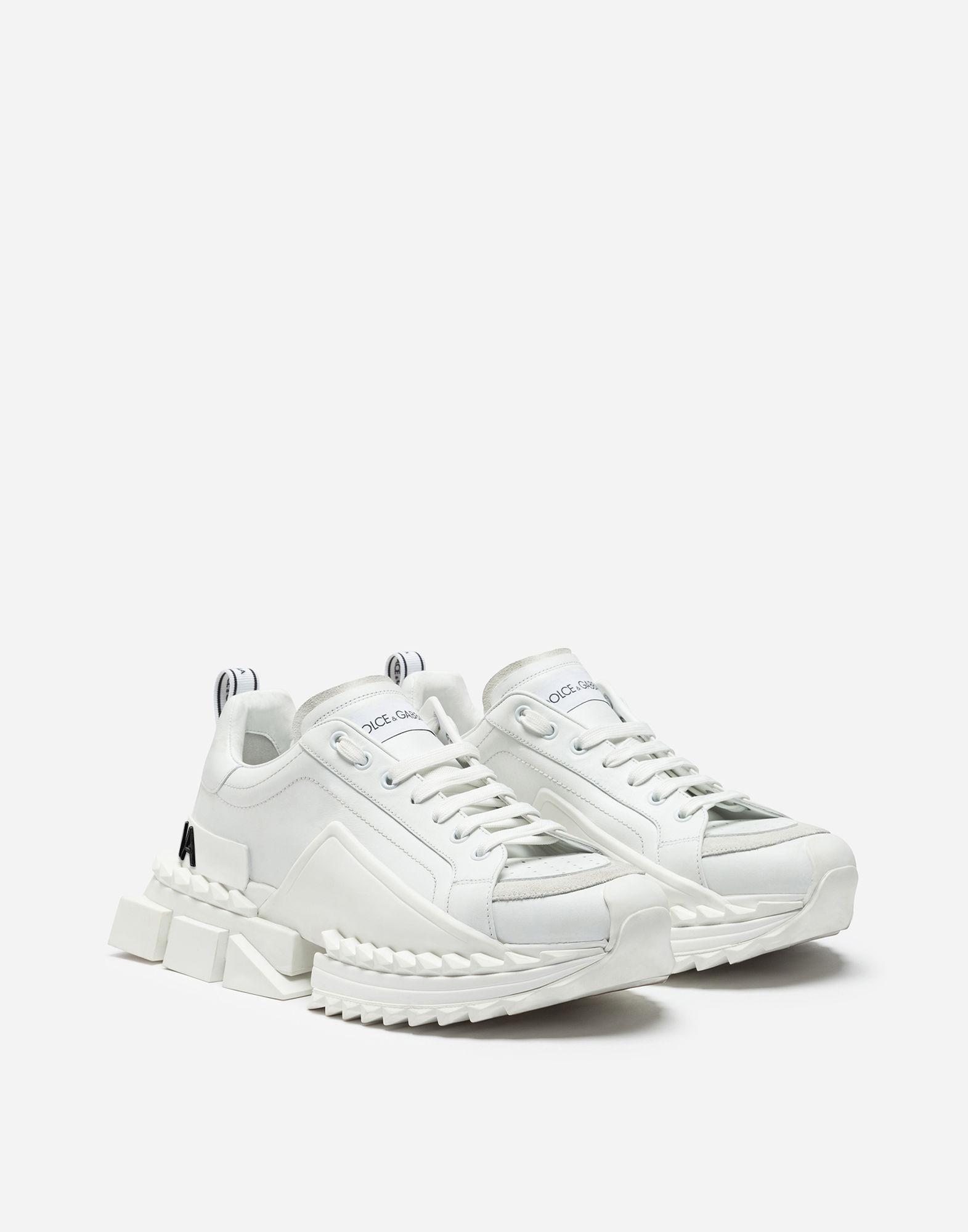 Dolce & Gabbana Leather Super Queen Sneakers in White - Lyst