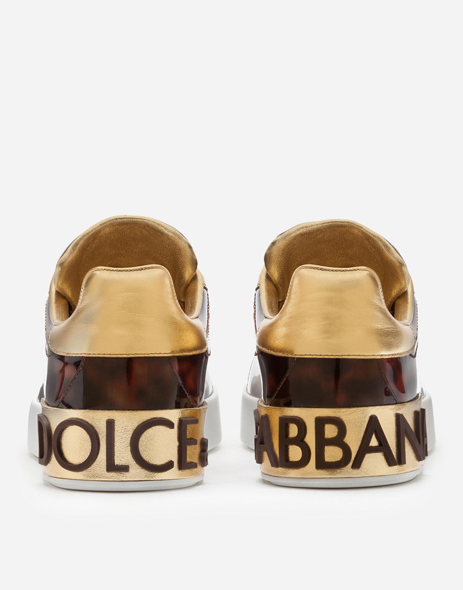 portofino sneakers in leather and patent