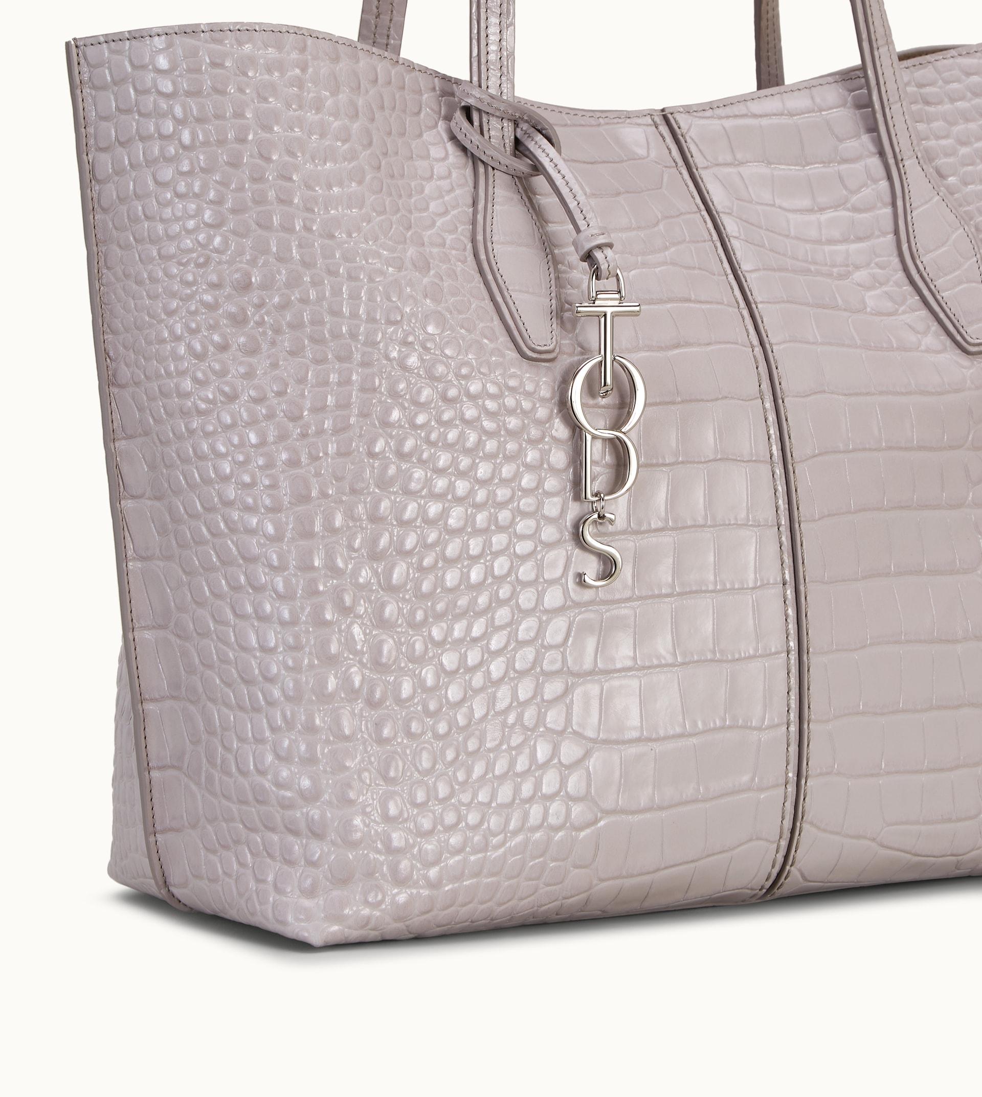 Tod's Leather Joy Bag Large in Grey (Gray) Lyst