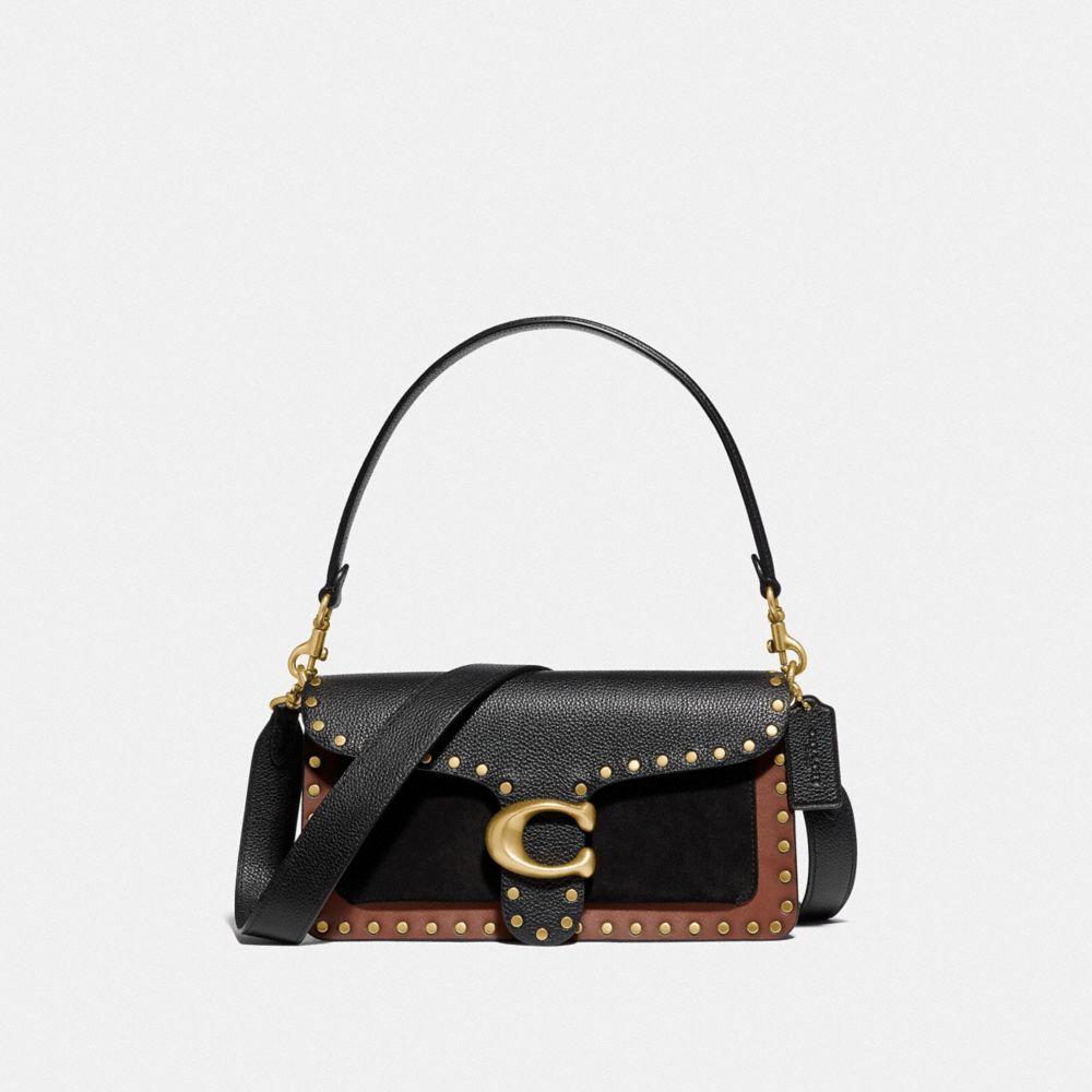 COACH Leather Tabby Shoulder Bag 26 With Rivets in Black Lyst