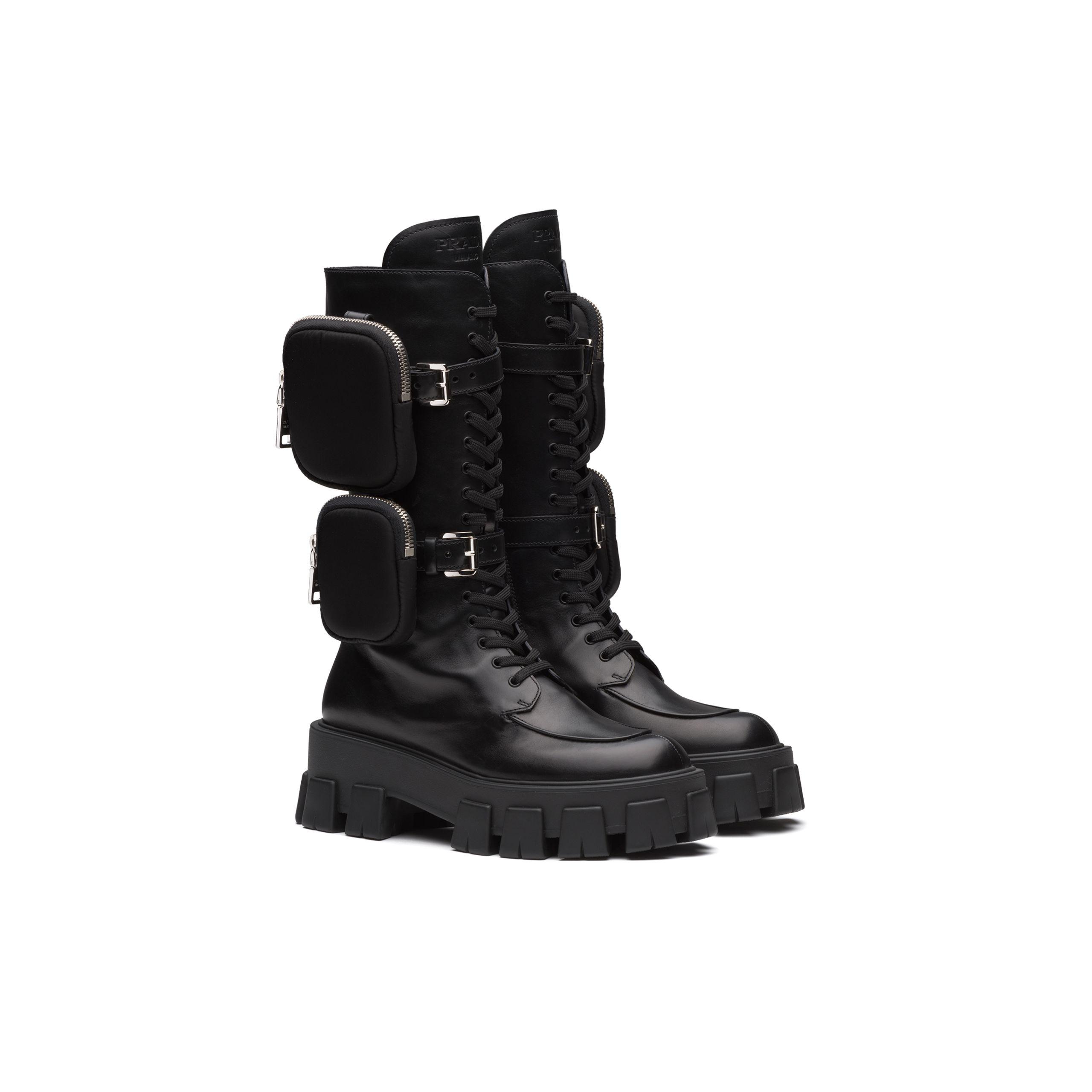 prada monolith boots look a like