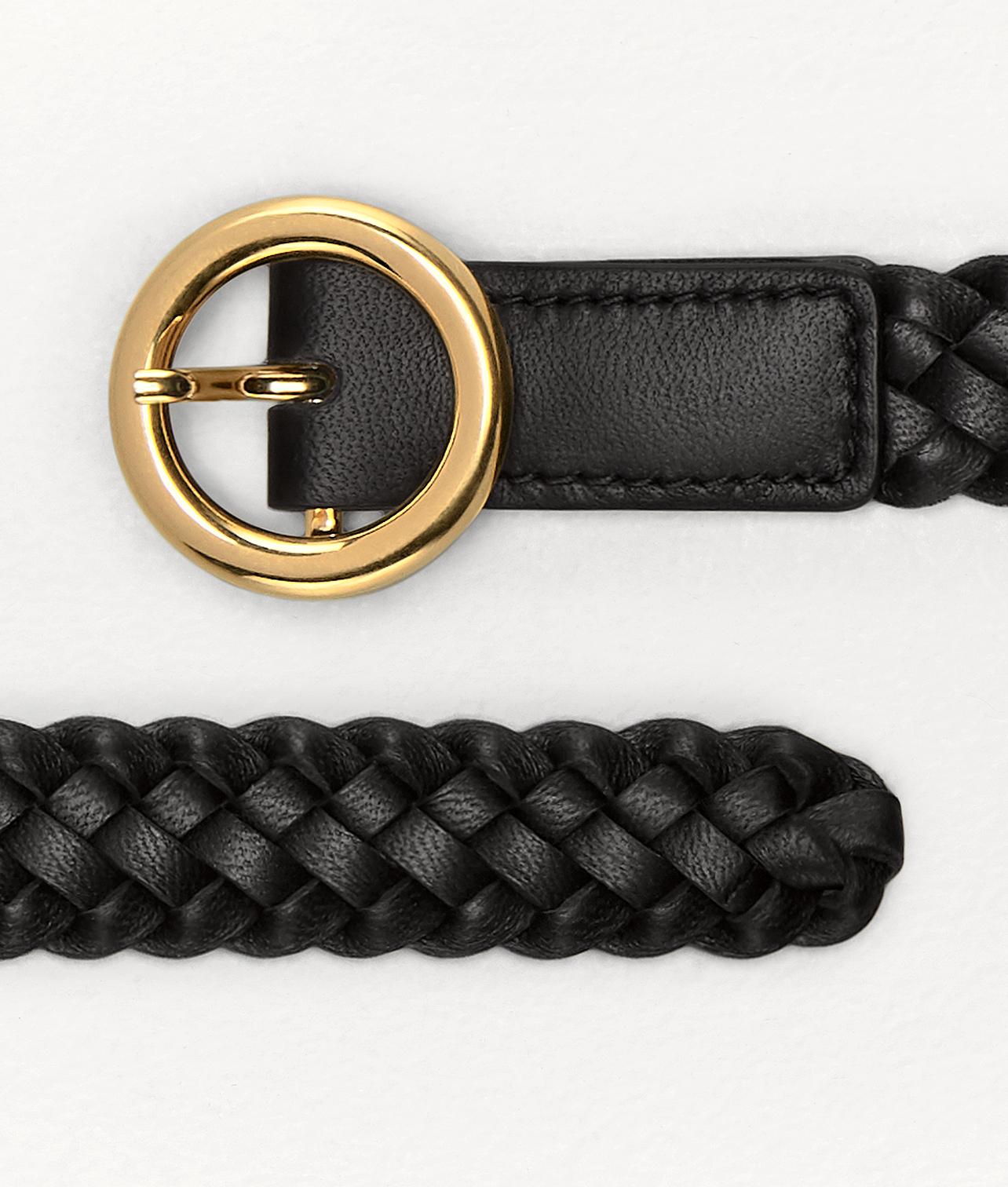 Bottega Veneta Leather Belt in Nero (Black) - Lyst