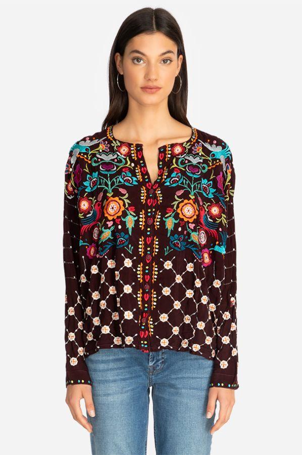johnny was cabo button down blouse