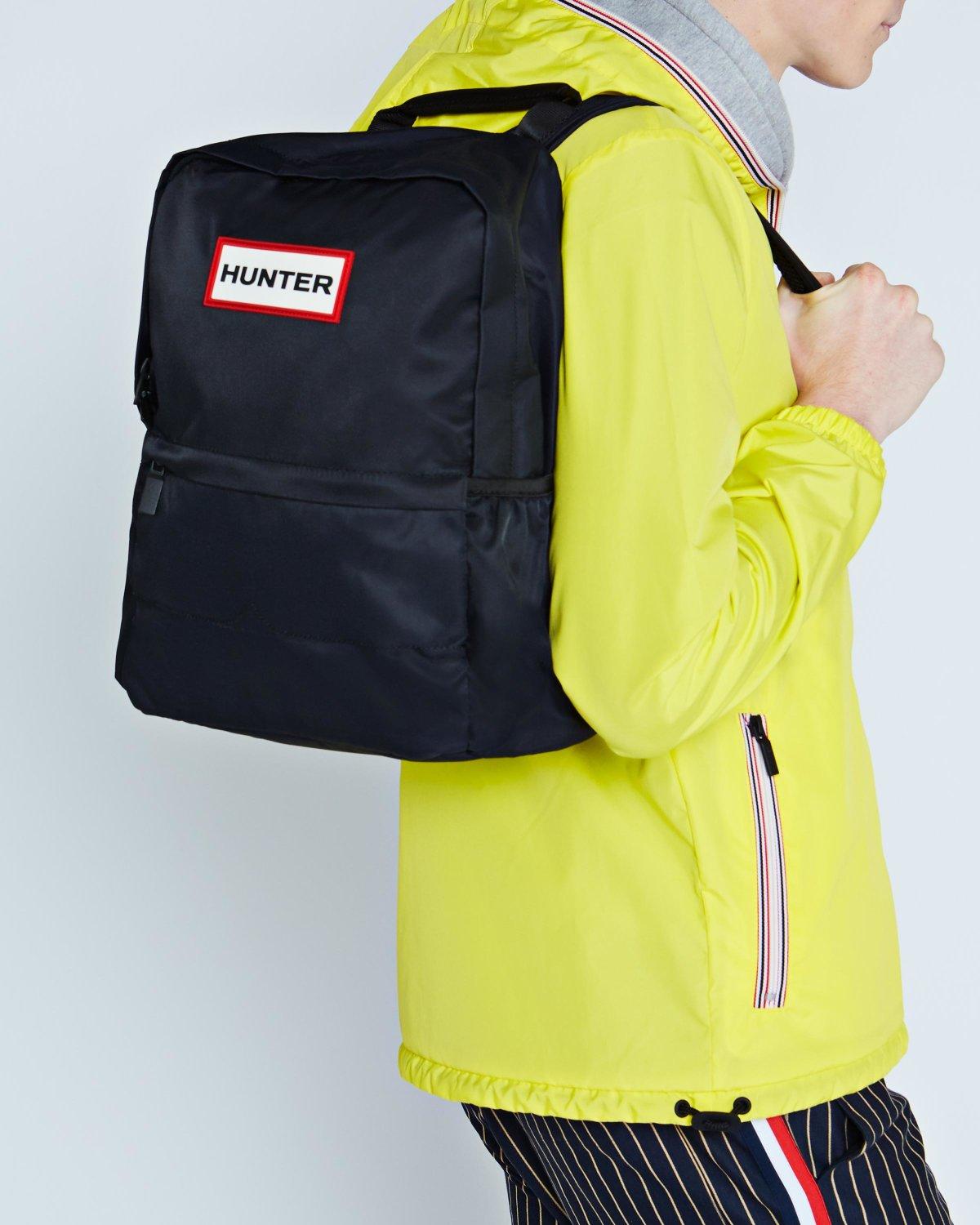 hunter leather backpack