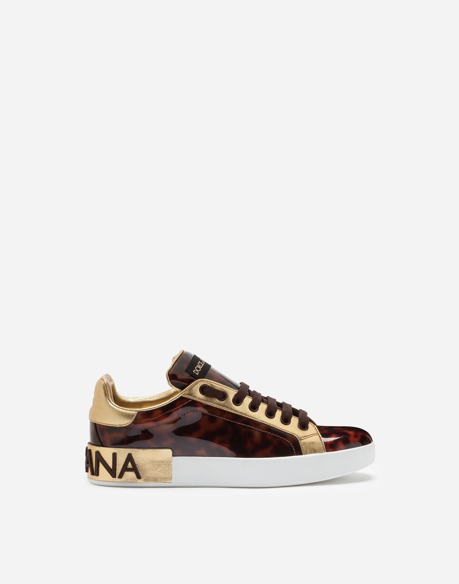 portofino sneakers in leather and patent