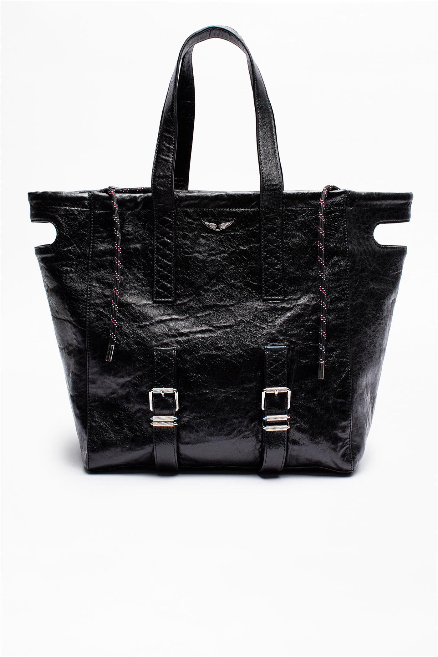 Zadig & Voltaire Leather Bianca Xl Bag in Black Lyst