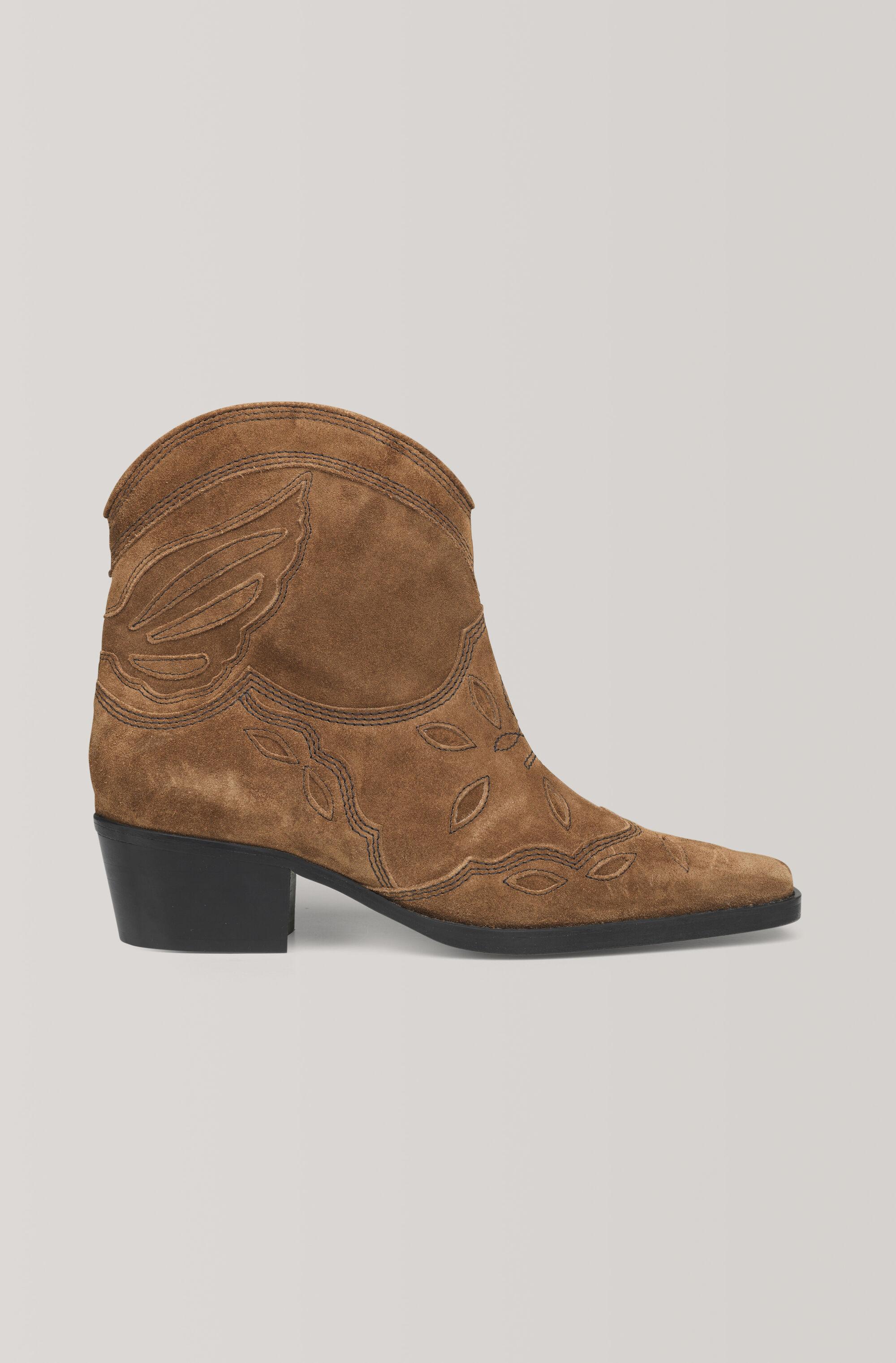 ganni boots nubuck