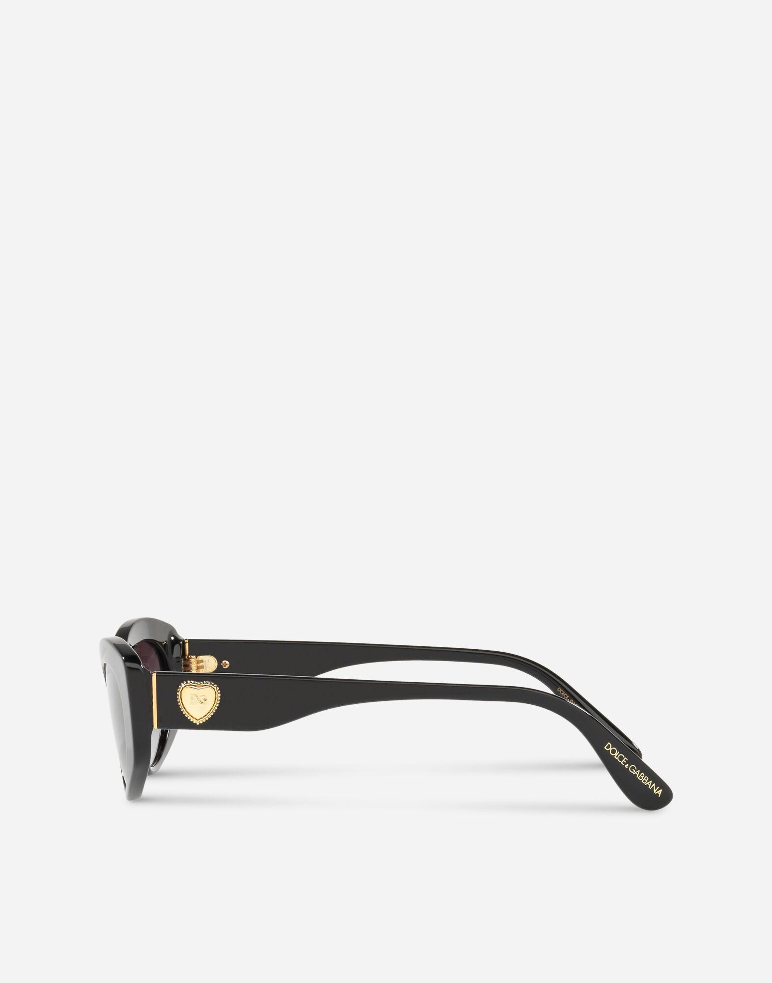 Dolce & Gabbana Devotion Sunglasses in Black - Lyst
