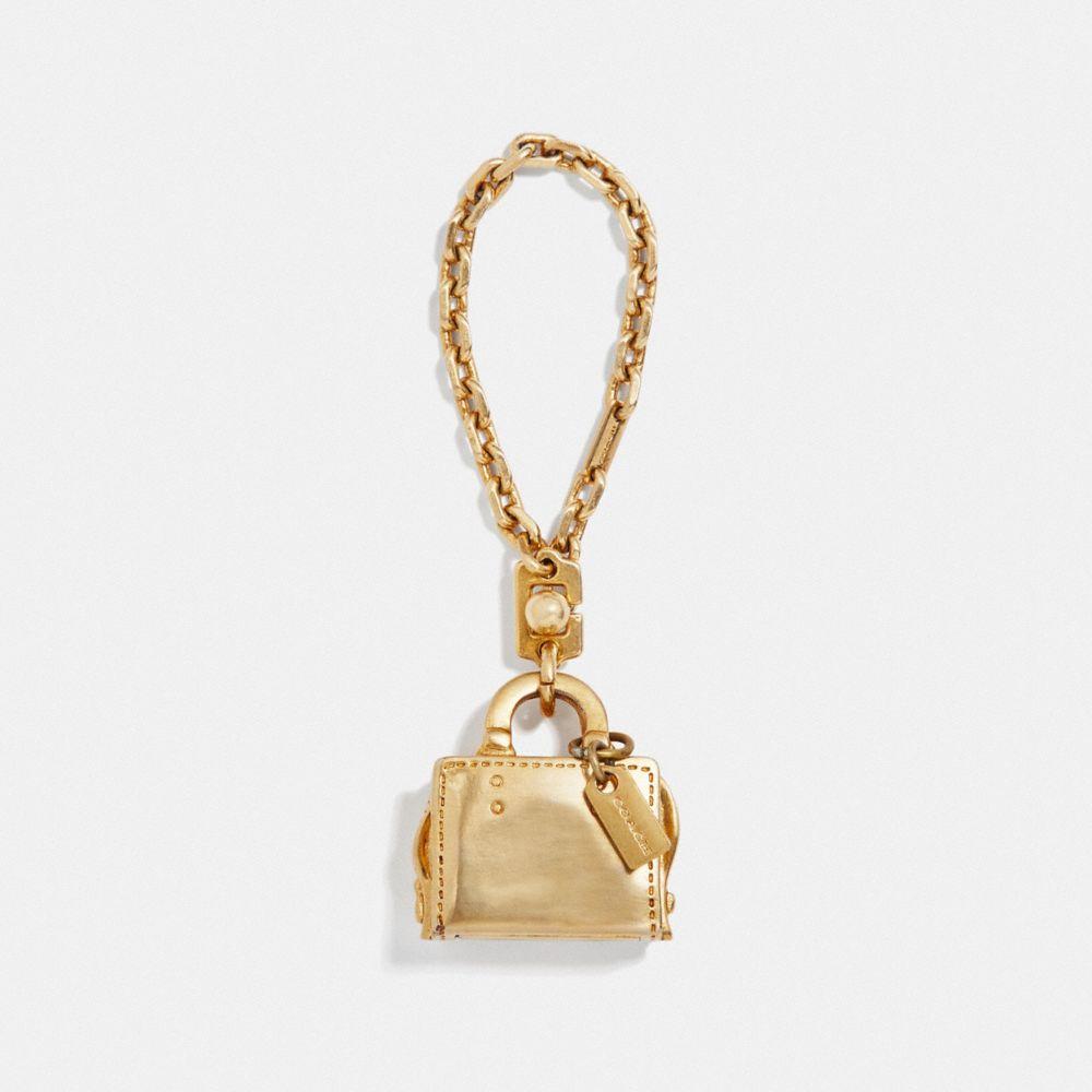 COACH Rogue Bag Charm in Metallic Lyst