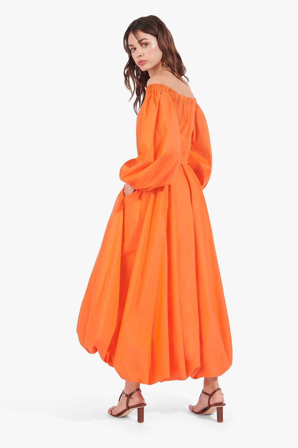 orange tangerine dress