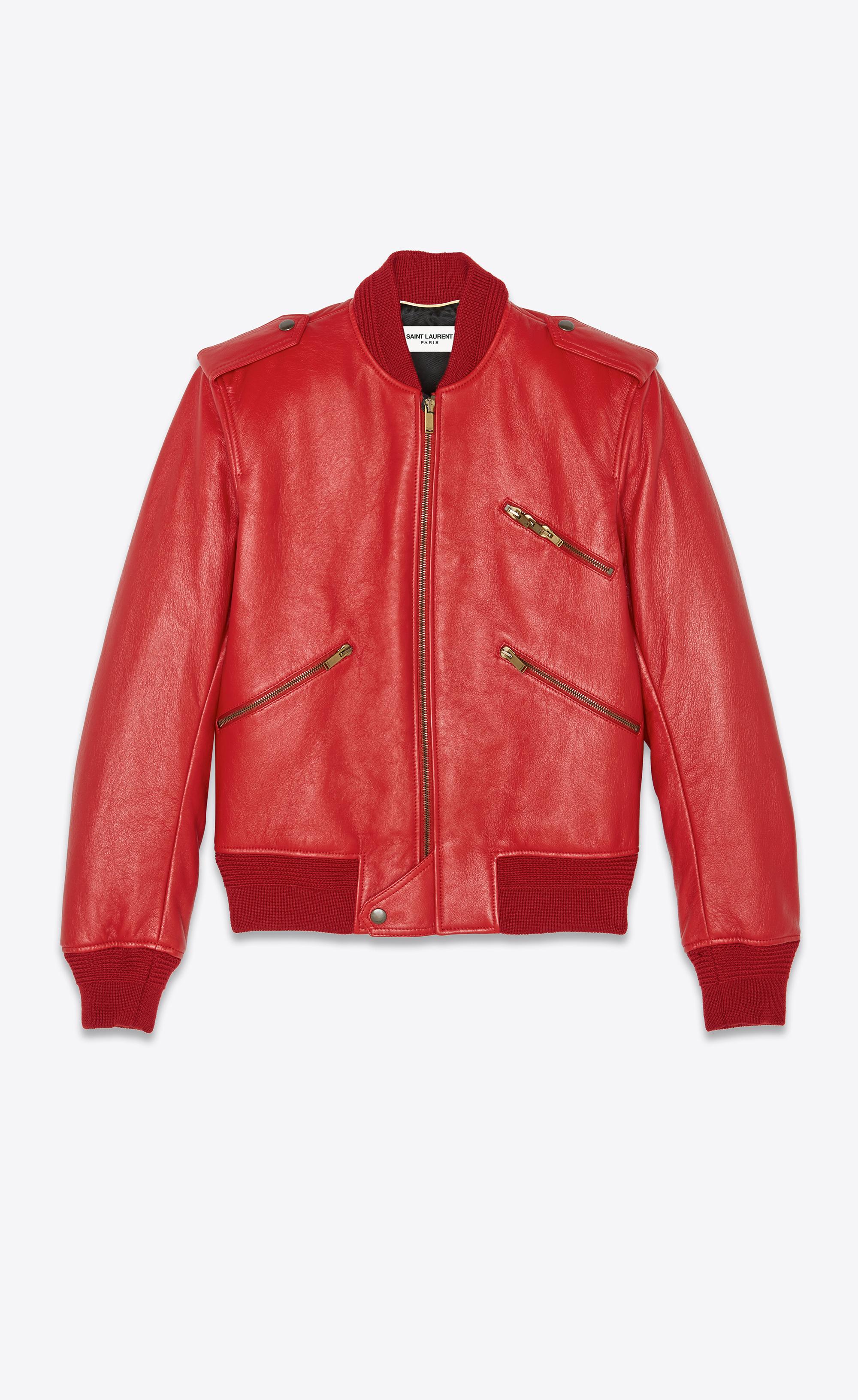 saint laurent multi zip leather jacket