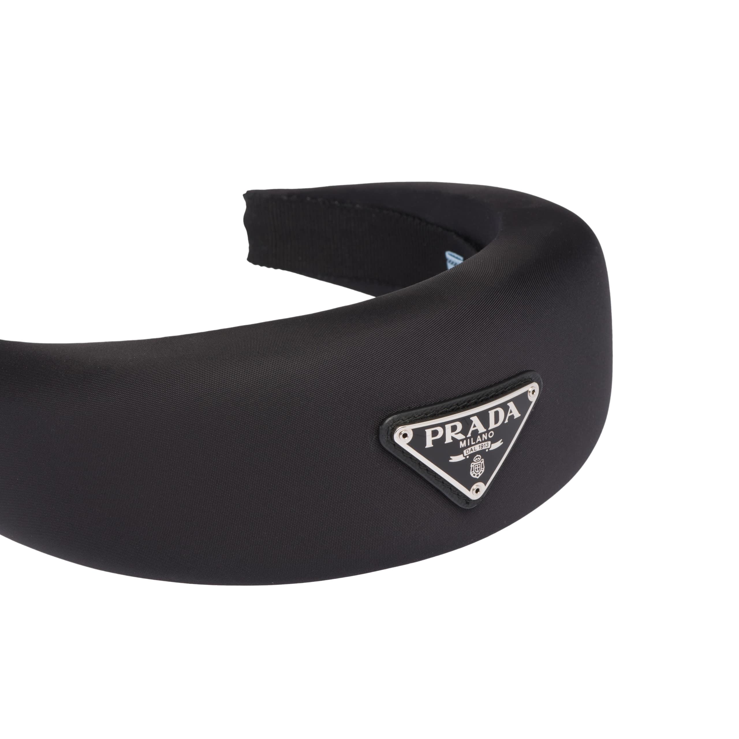 Prada Nylon Headband in Black Lyst