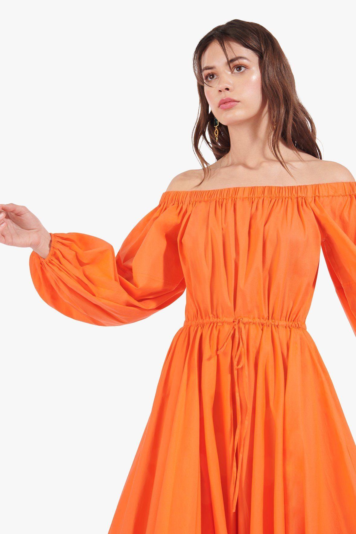 orange tangerine dress