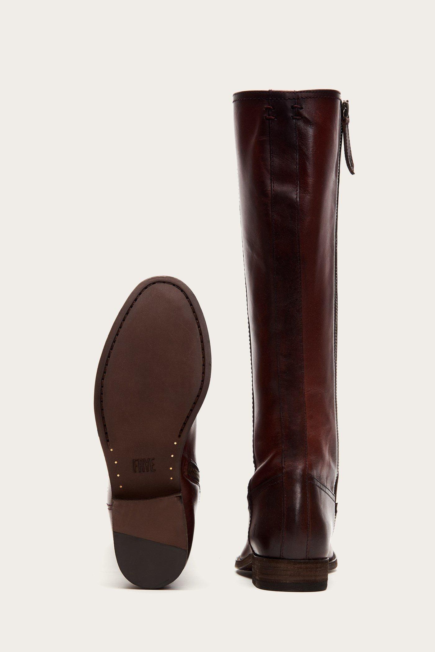 frye melissa extended calf zip
