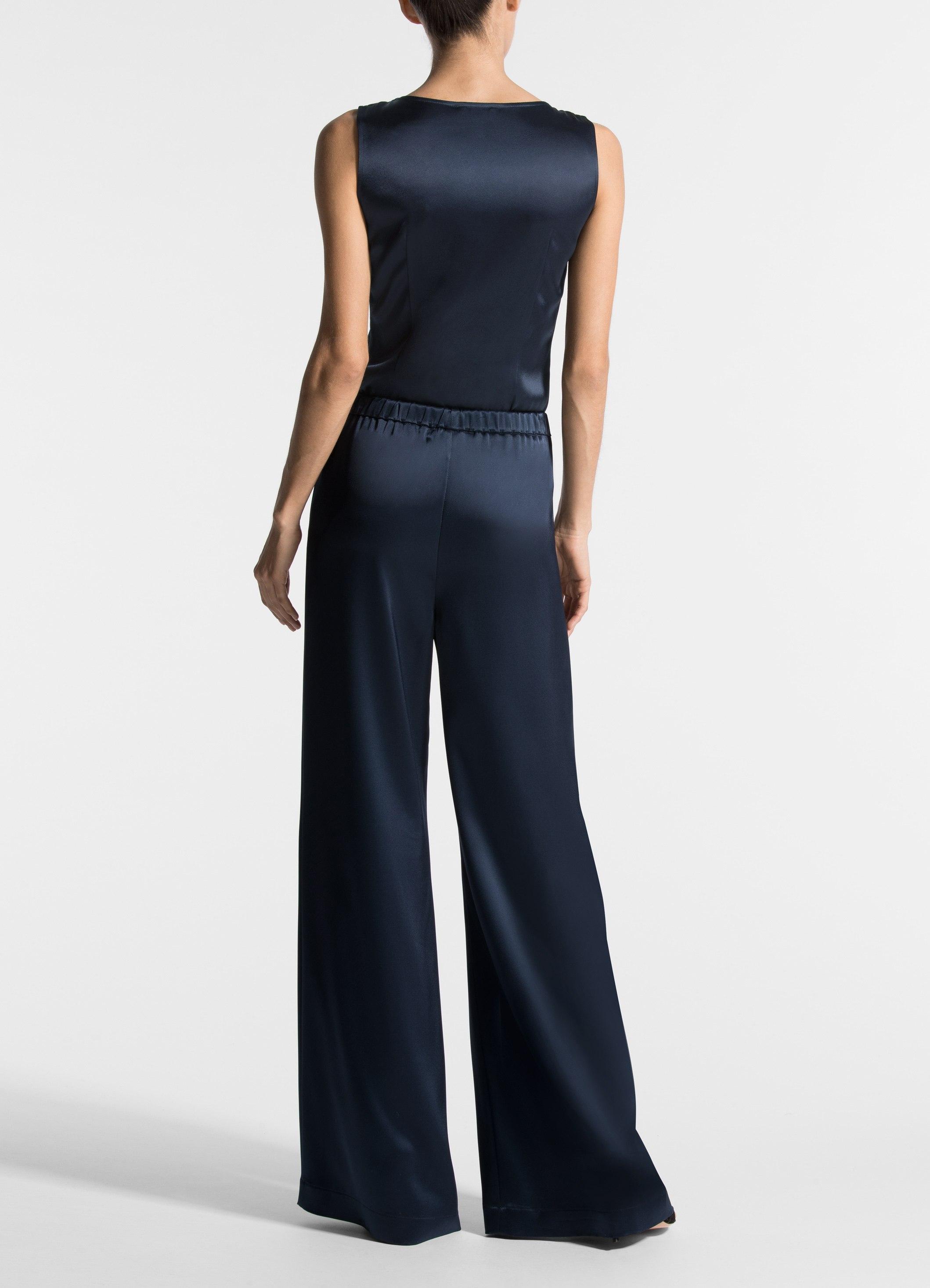 satin pants set