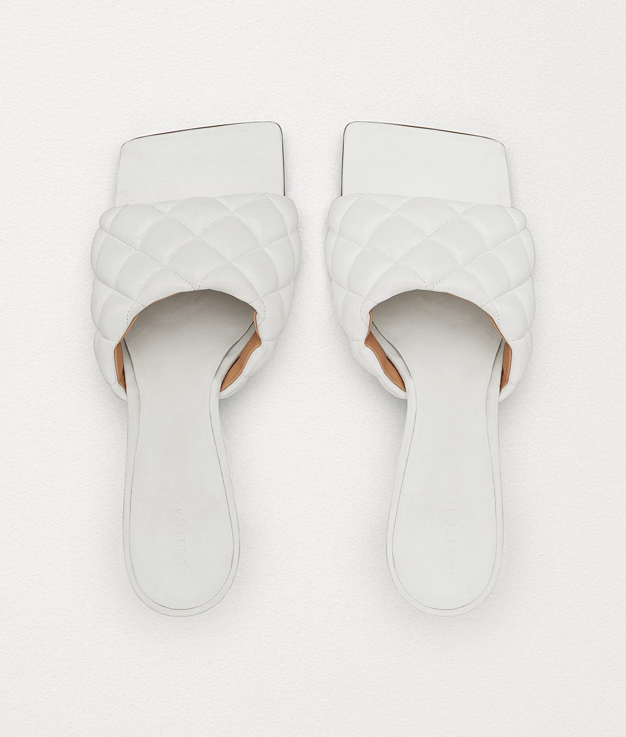bottega white sandals