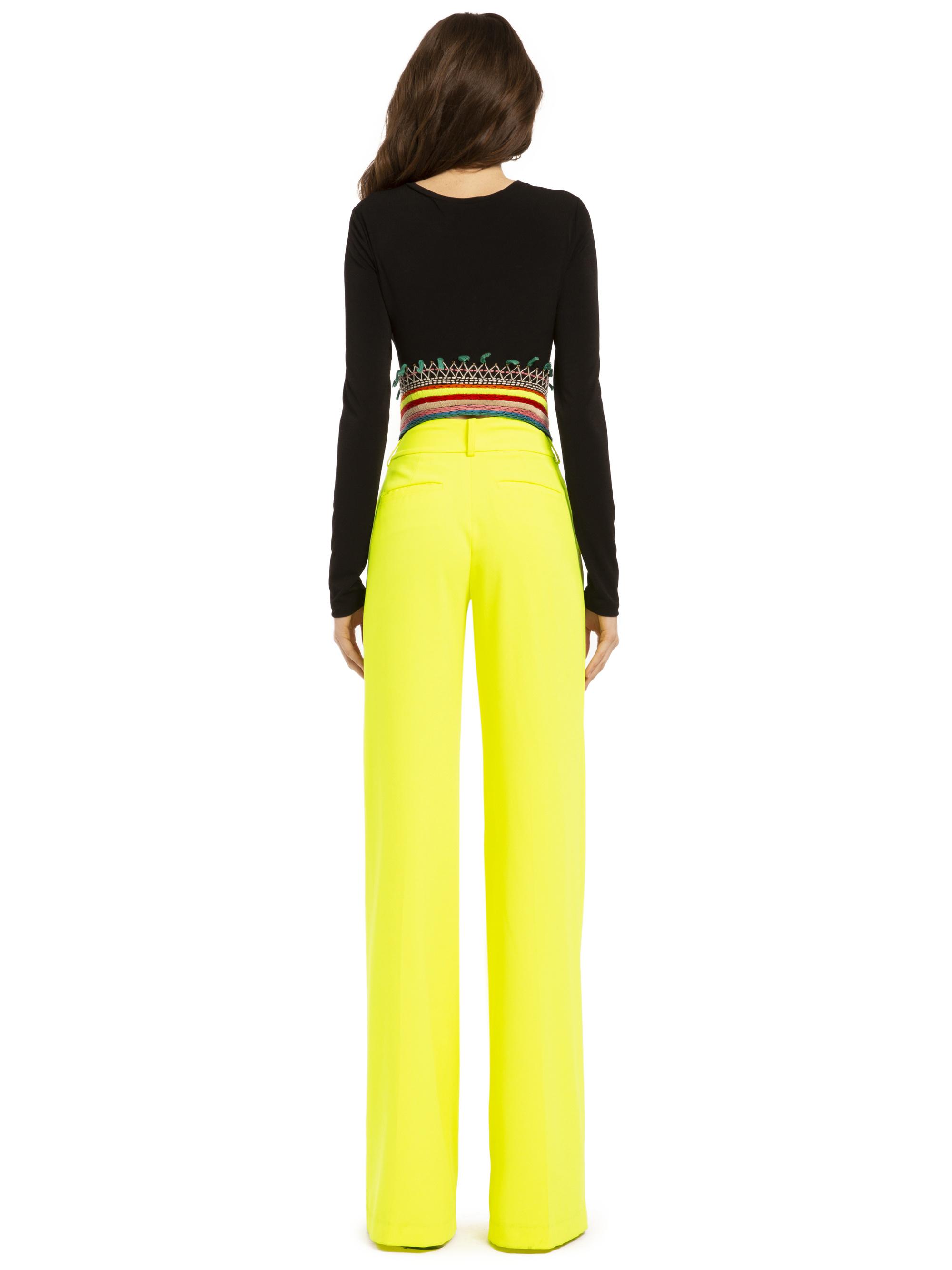 Alice + Olivia Synthetic Paulette High Waist Neon Pant in Neon Yellow ...