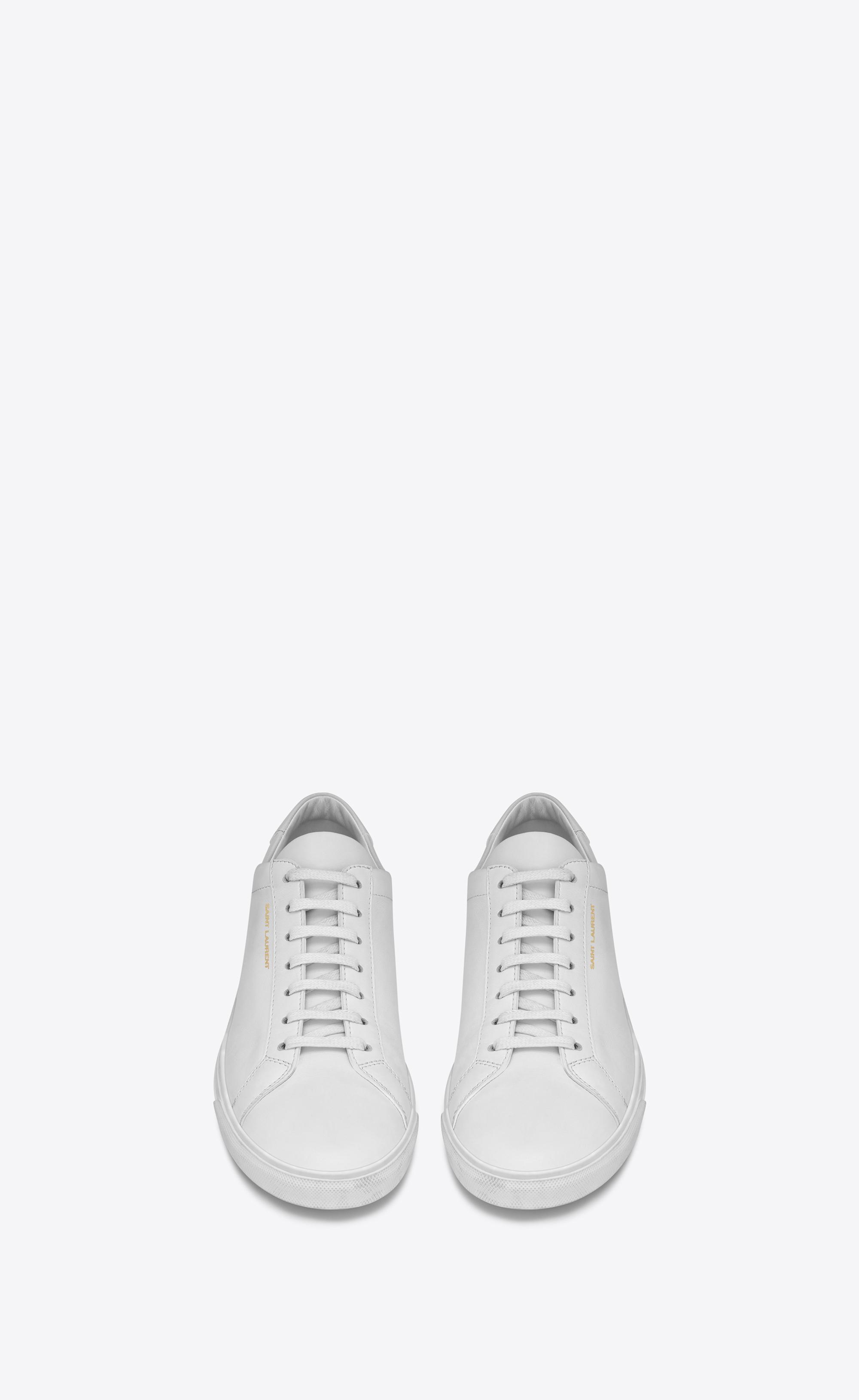 saint laurent andy sneakers in leather