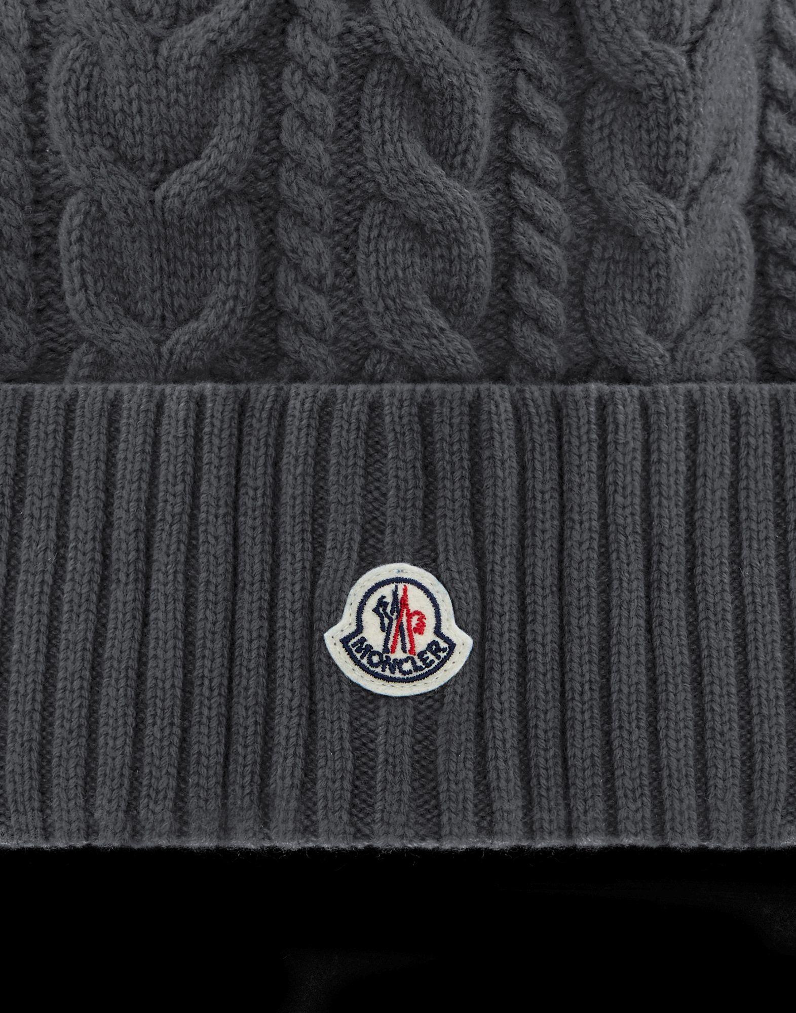 Moncler Fur Hat in Light Grey (Gray) - Lyst