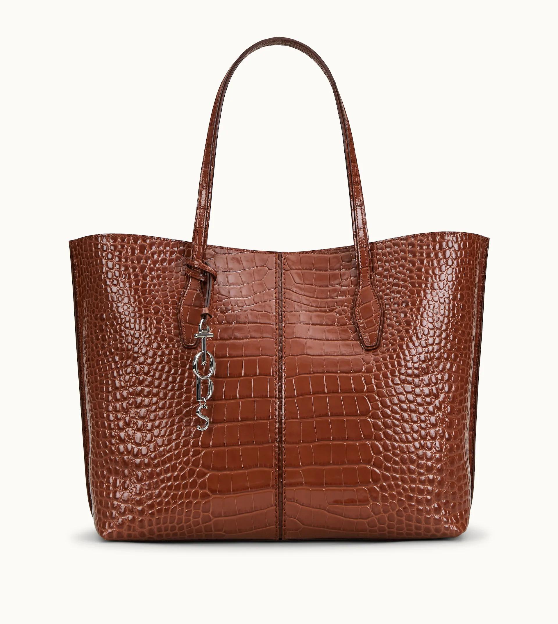 Tod's Leather Joy Bag Large in Brown - Lyst