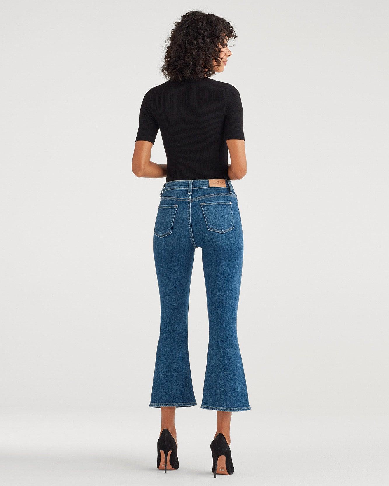 7 For All Mankind Denim Luxe Vintage High Waist Slim Kick In Stellar in ...