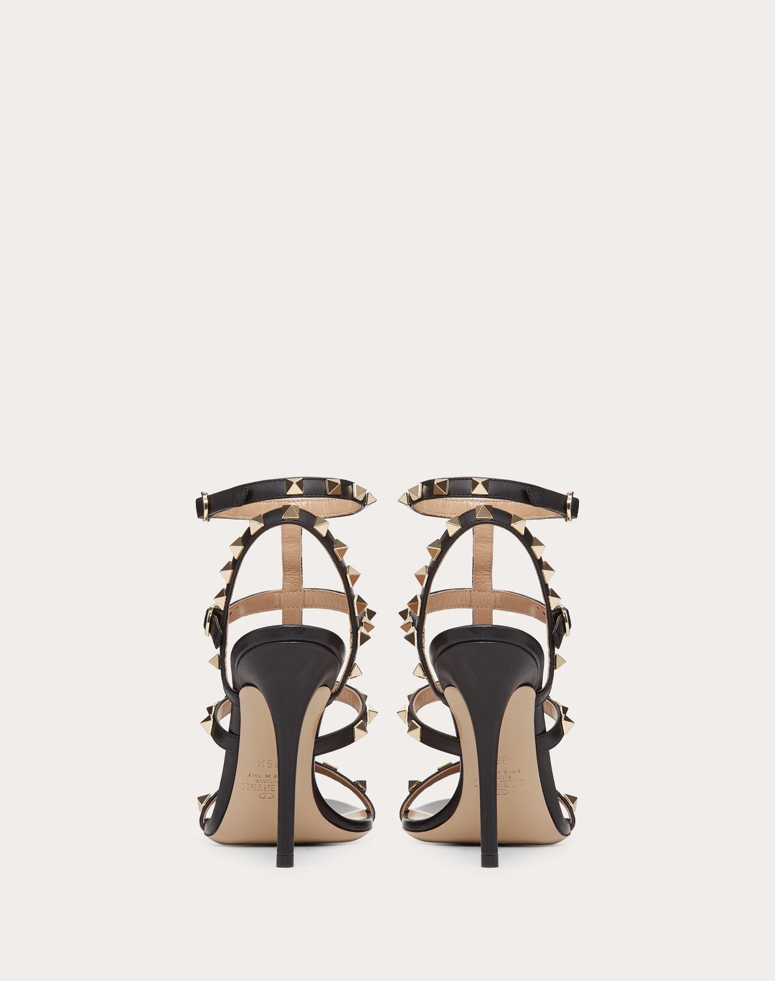 valentino rockstud ankle strap sandals