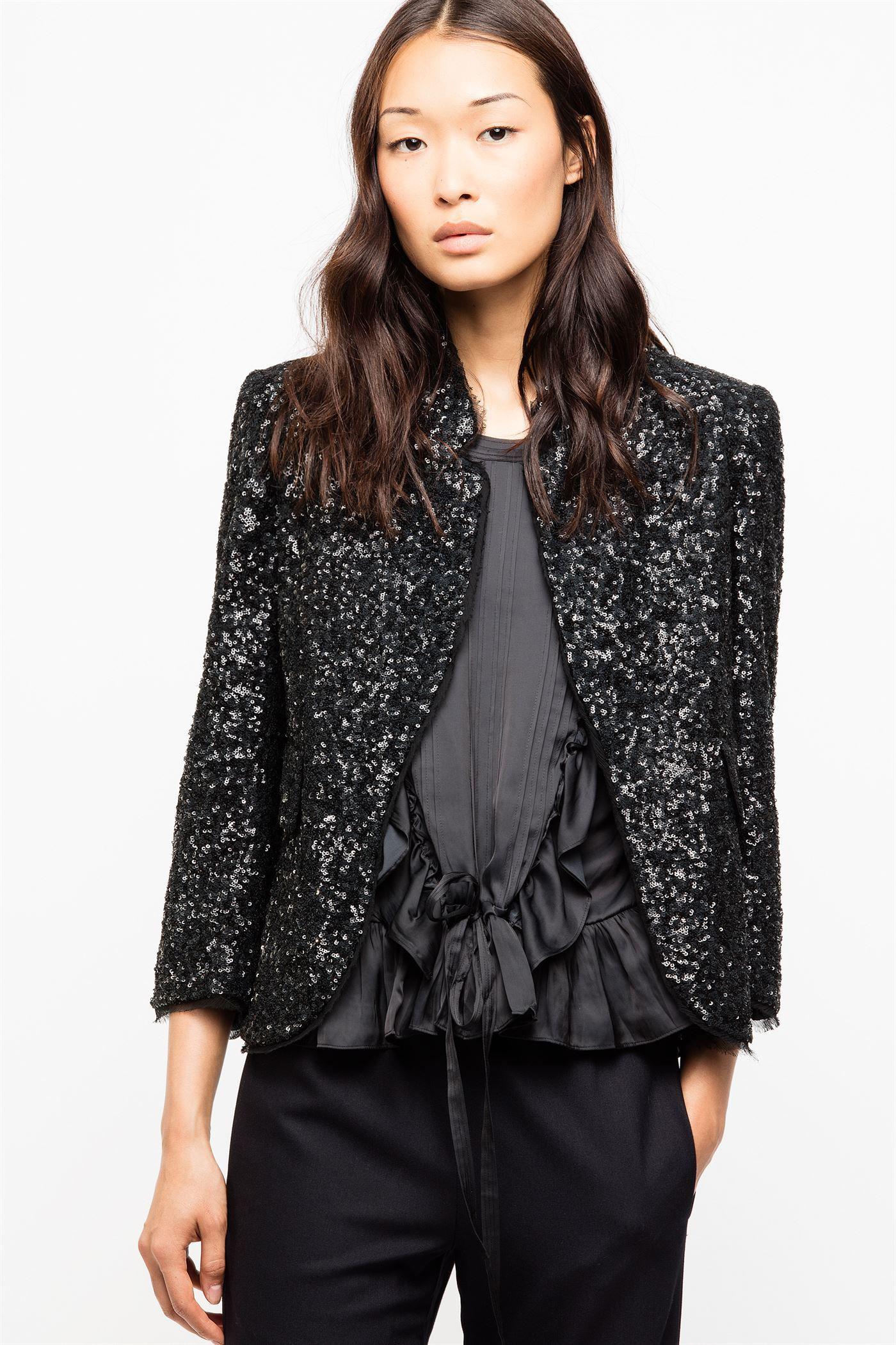 zadig voltaire sequin blazer