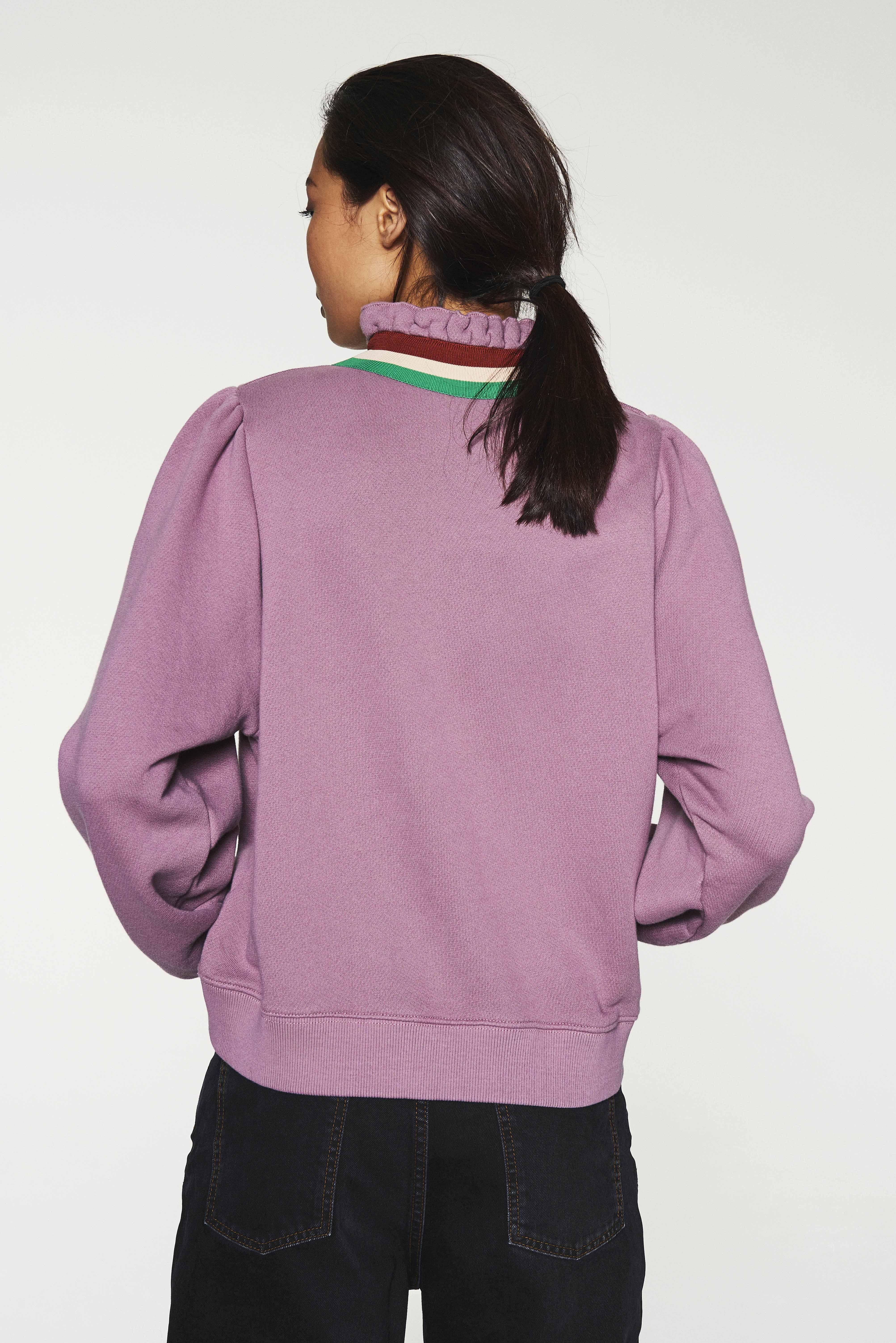 Ba&sh Cotton Alix Sweater in Purple - Lyst