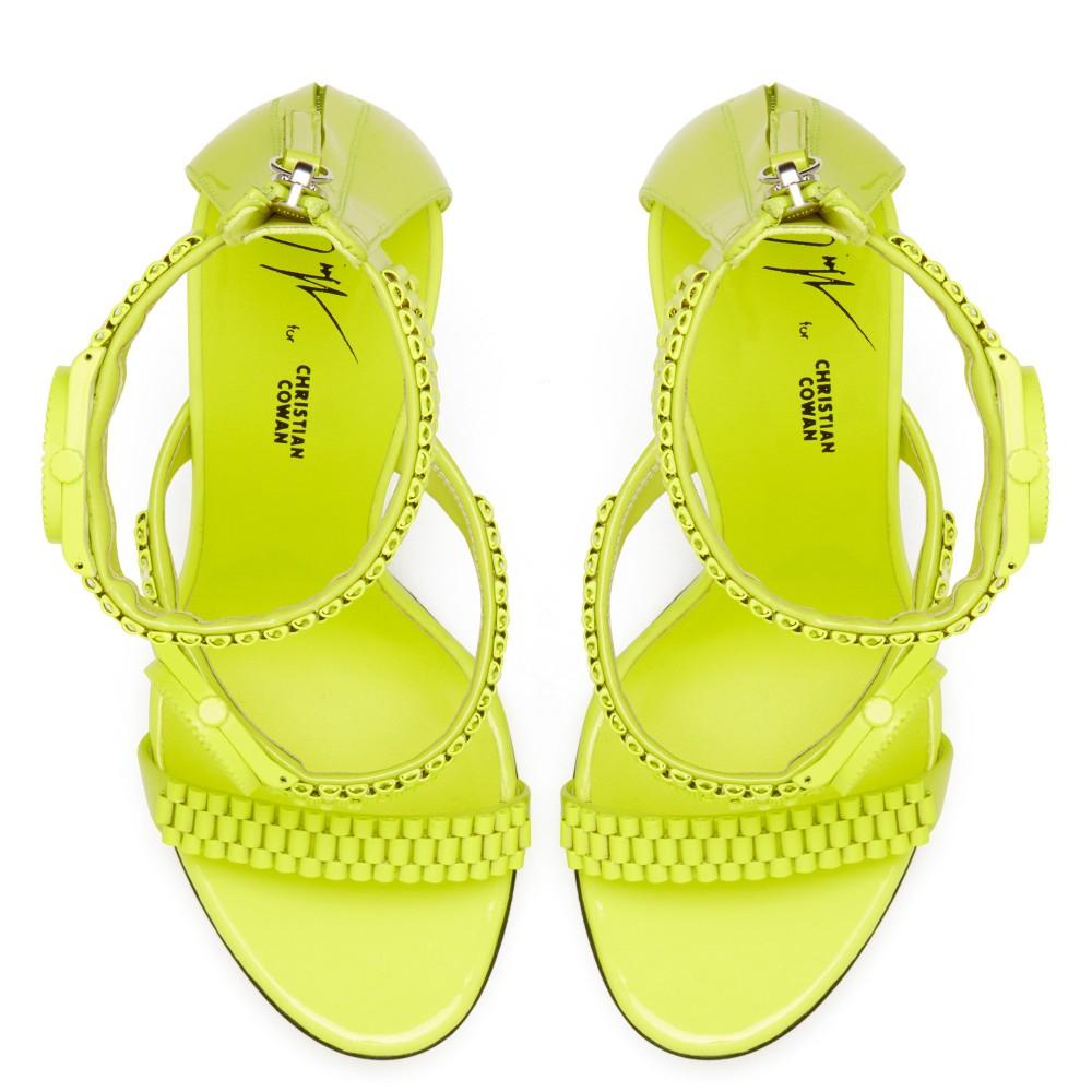 giuseppe zanotti yellow sneakers