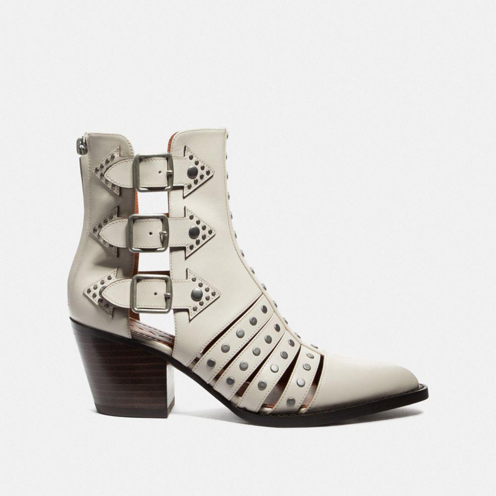 COACH Leather Pheobe Studded Bootie - Lyst
